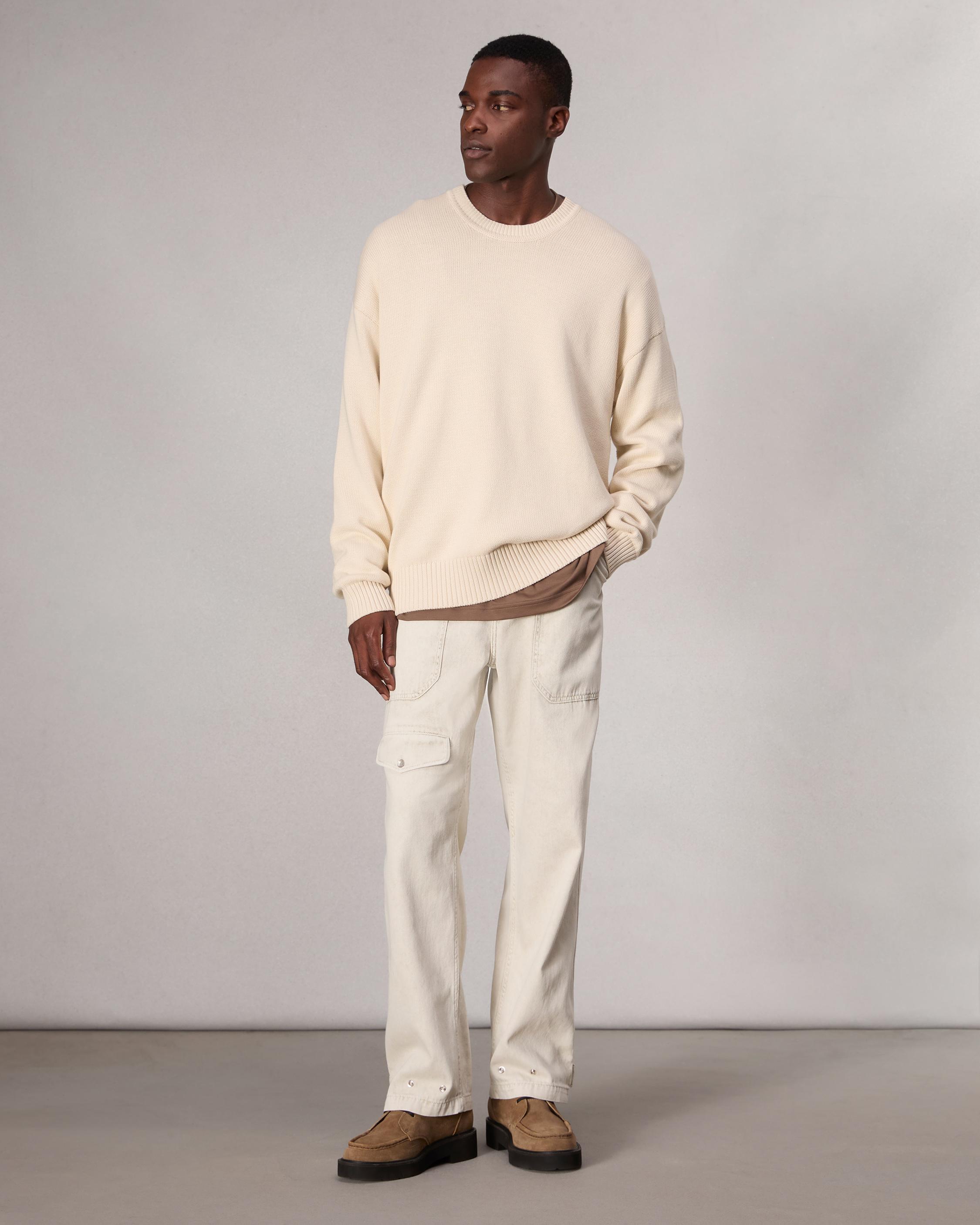 Clarkson Relaxed Fit Cotton Sweater image number 3