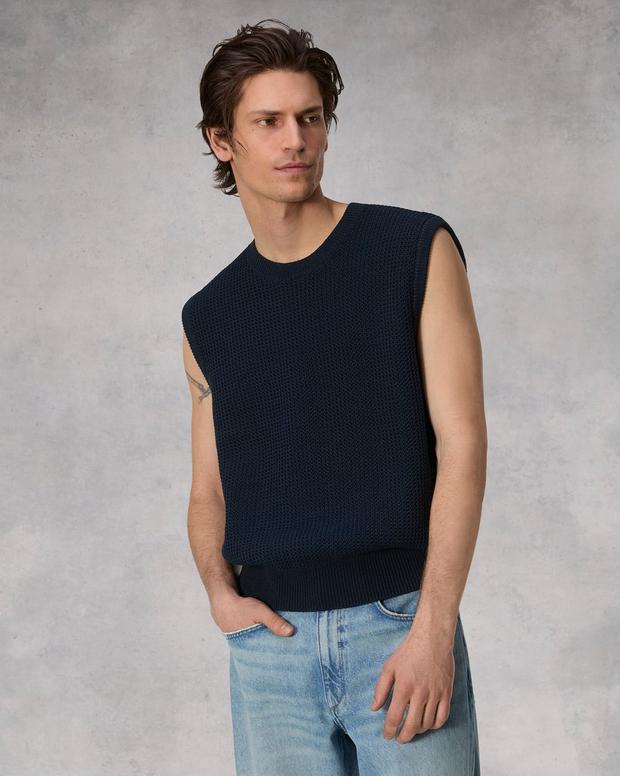 Karson Cotton Sweater Vest image number 1