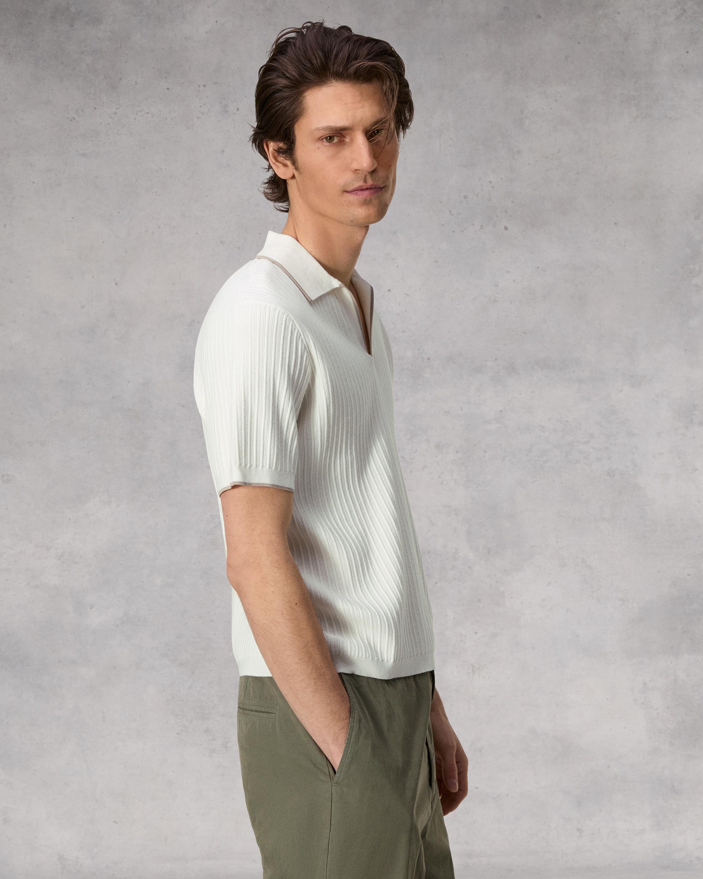 Harbor Cotton Nylon Polo image number 4