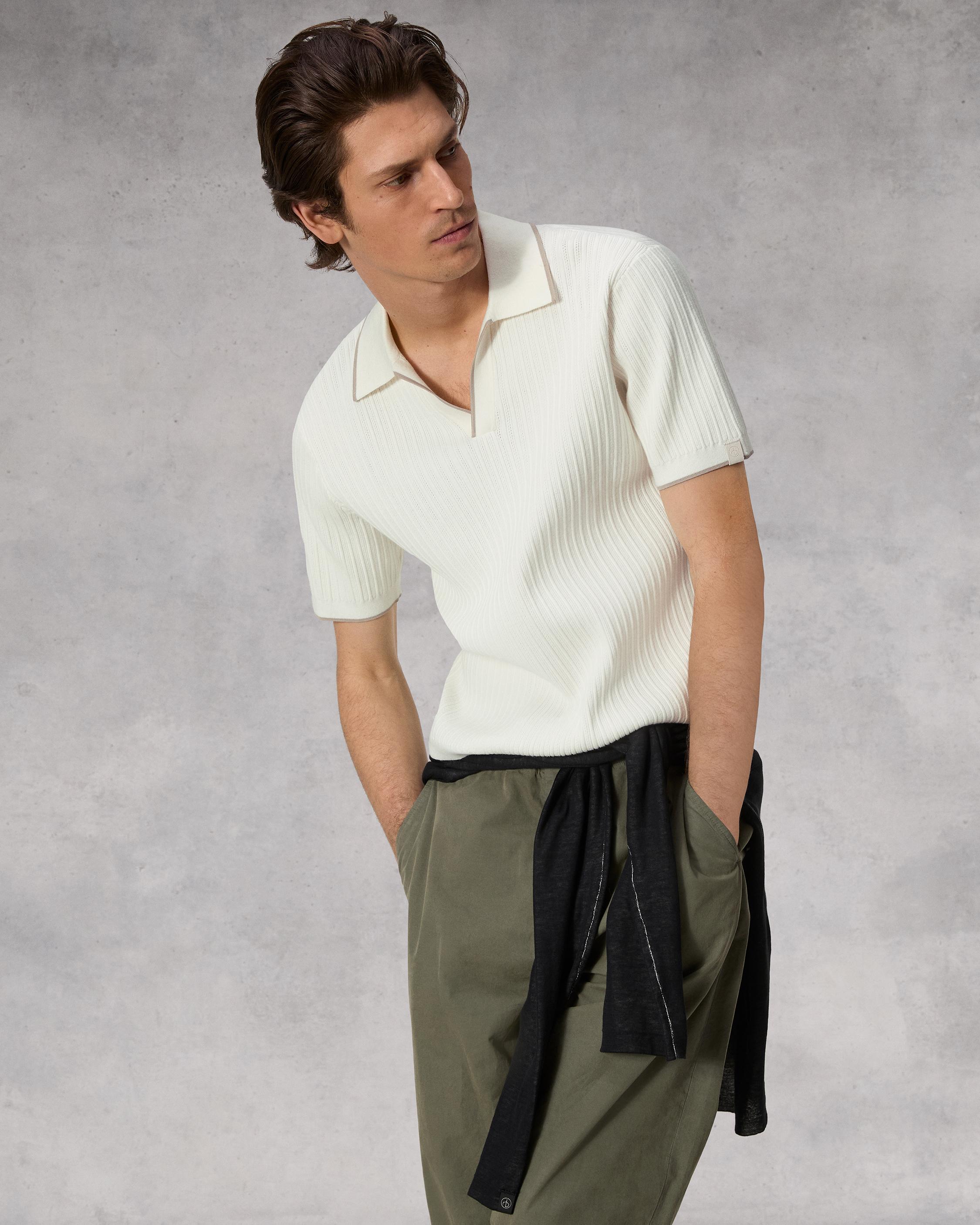 Harbor Cotton Nylon Polo - Ivory | rag & bone