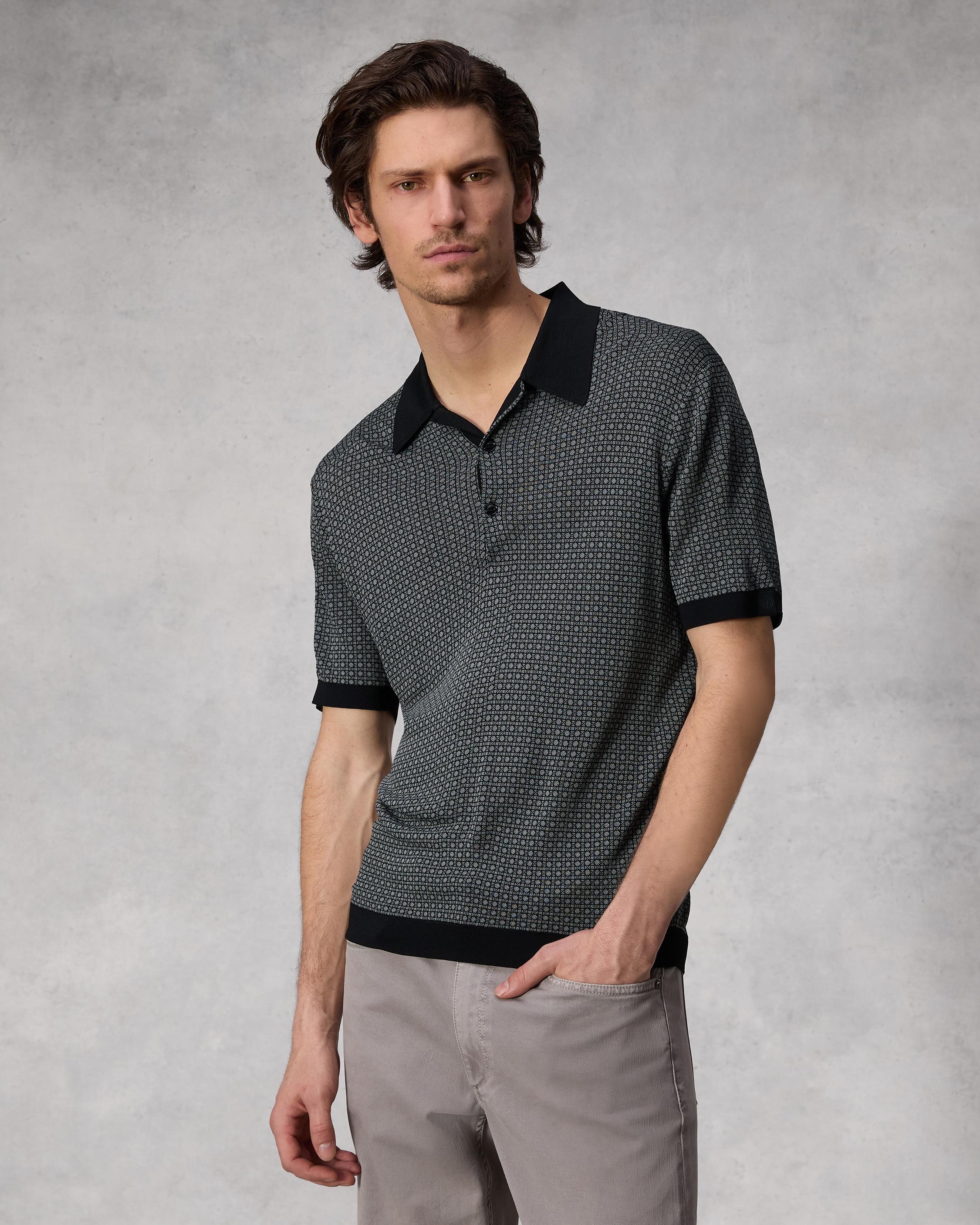 Tyson Jacquard Polo image number 1