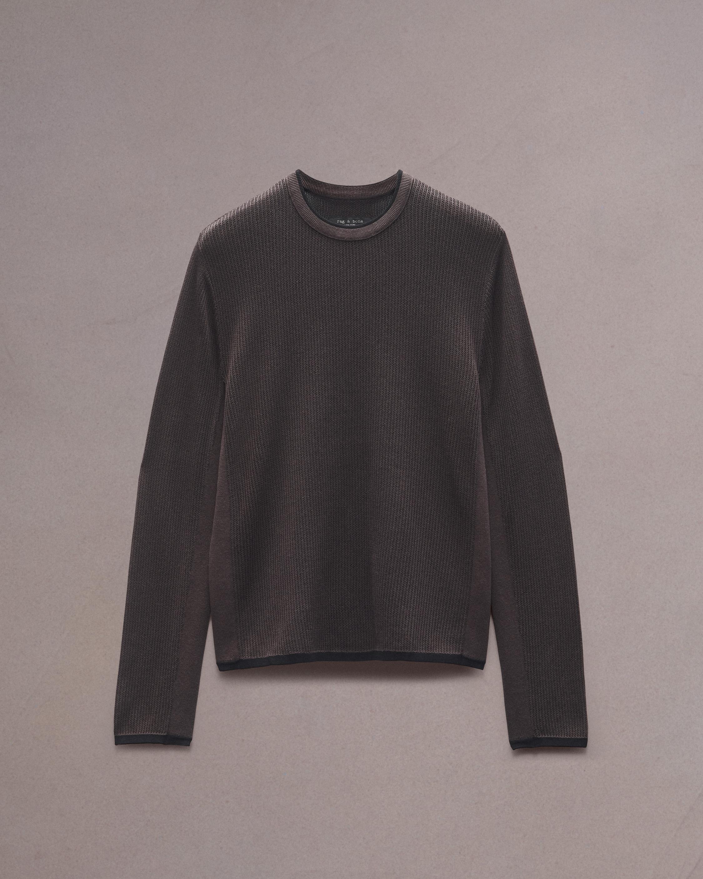 Harvey Crewneck Sweater Slate Brown rag & bone