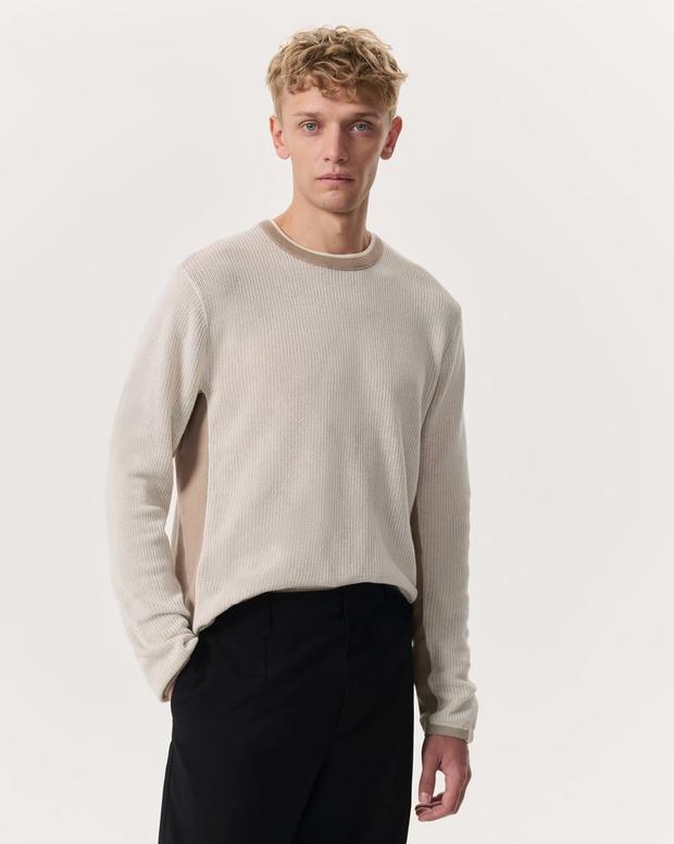 Harvey Crewneck Sweater - Light Beige | rag & bone Harvey Crewneck Sweater - Light Beige | rag & bone