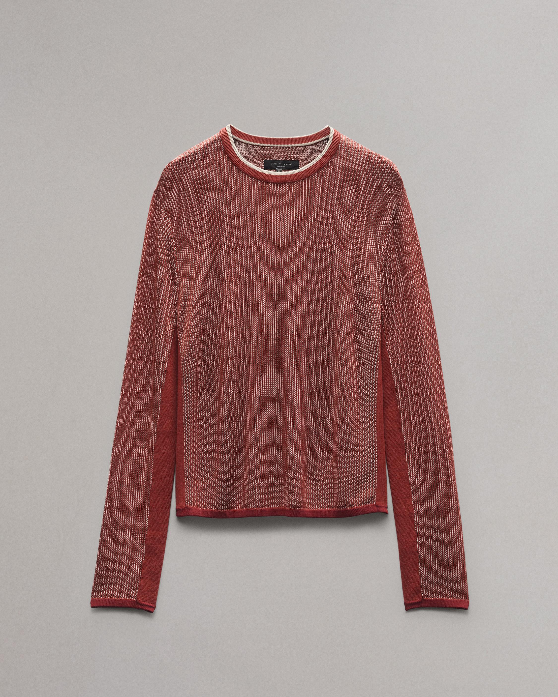 Harvey Crewneck Sweater - Maroon | rag & bone