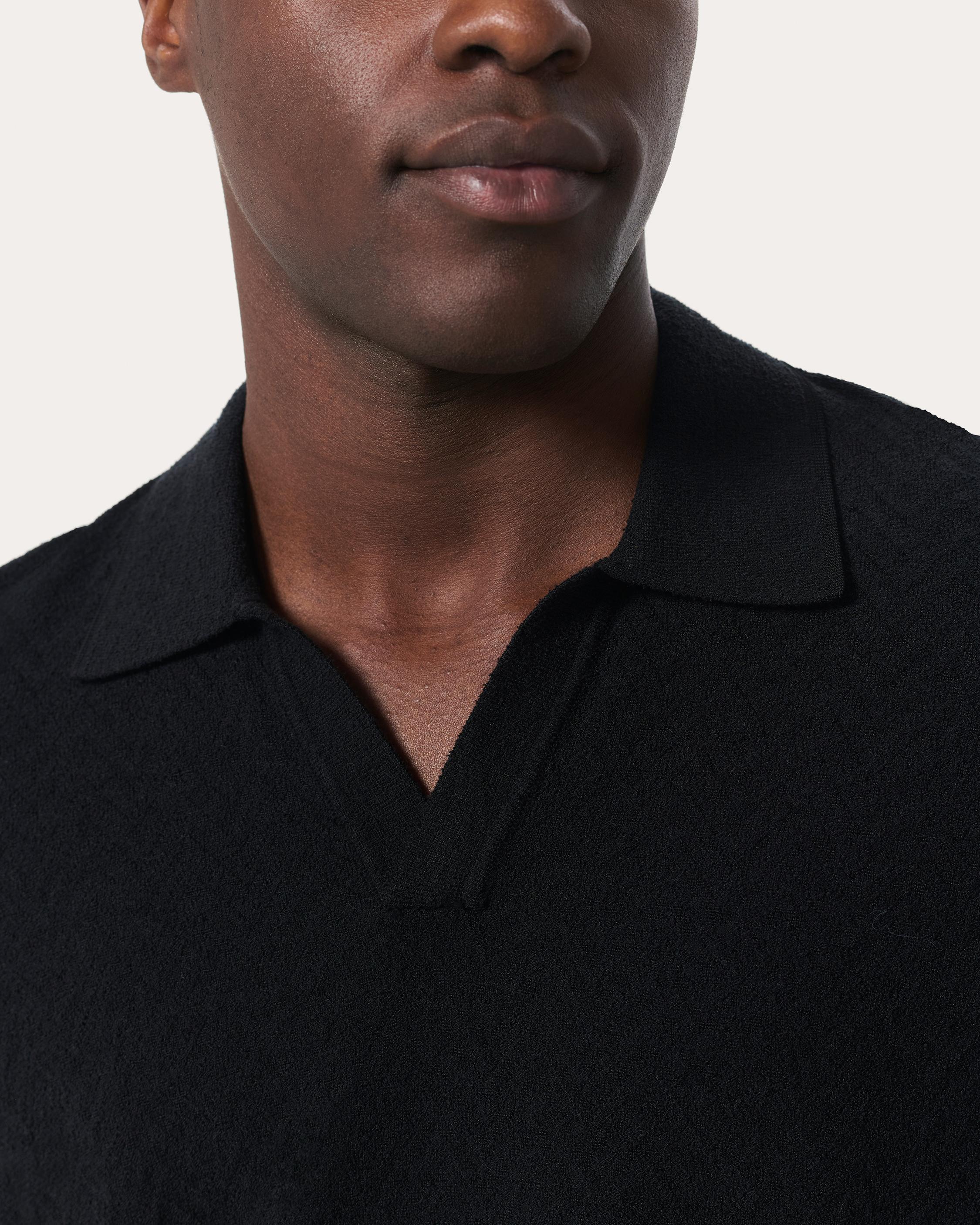 Zuma Herringbone Knit Polo Shirt image number 4