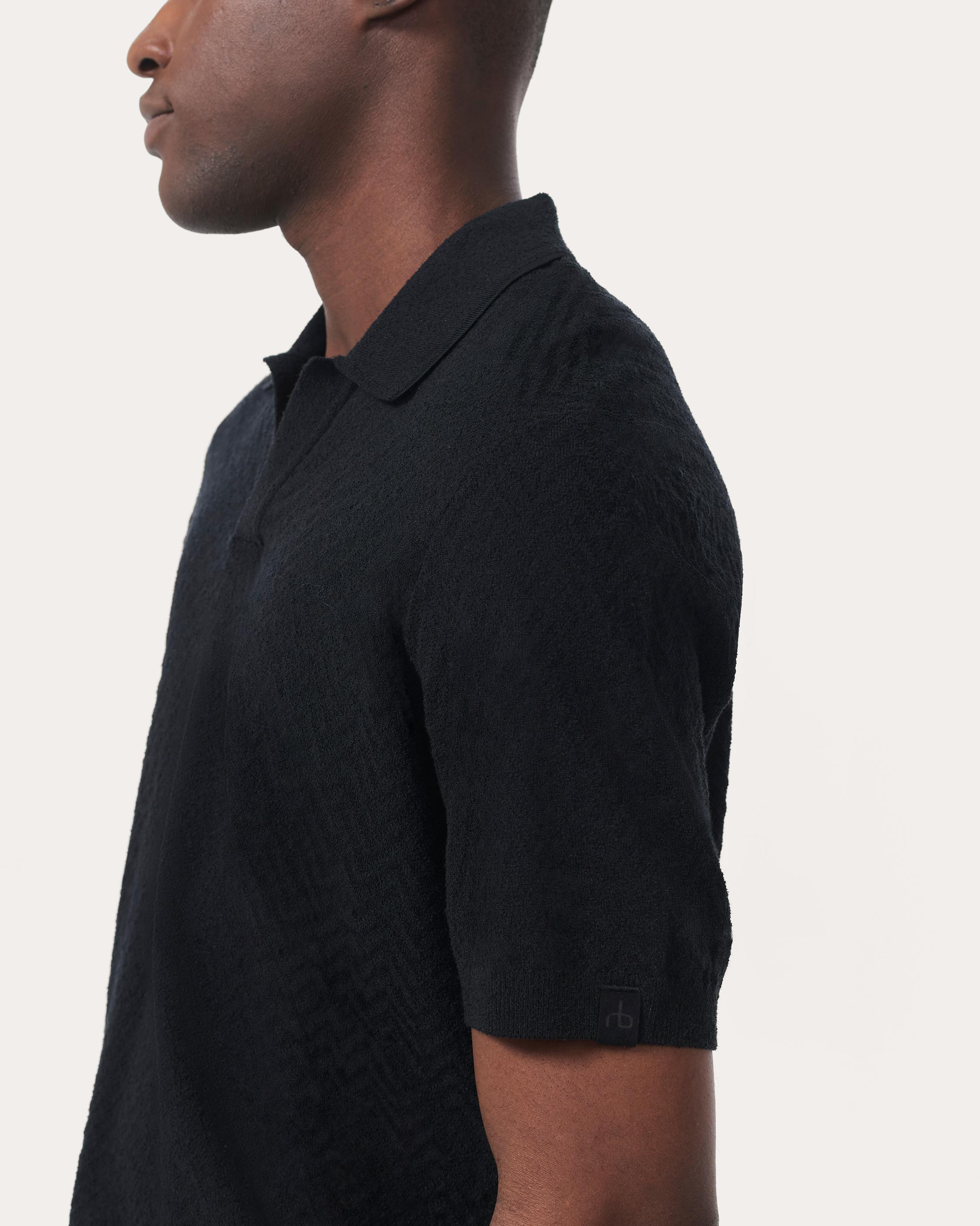 Zuma Herringbone Knit Polo Shirt image number 5