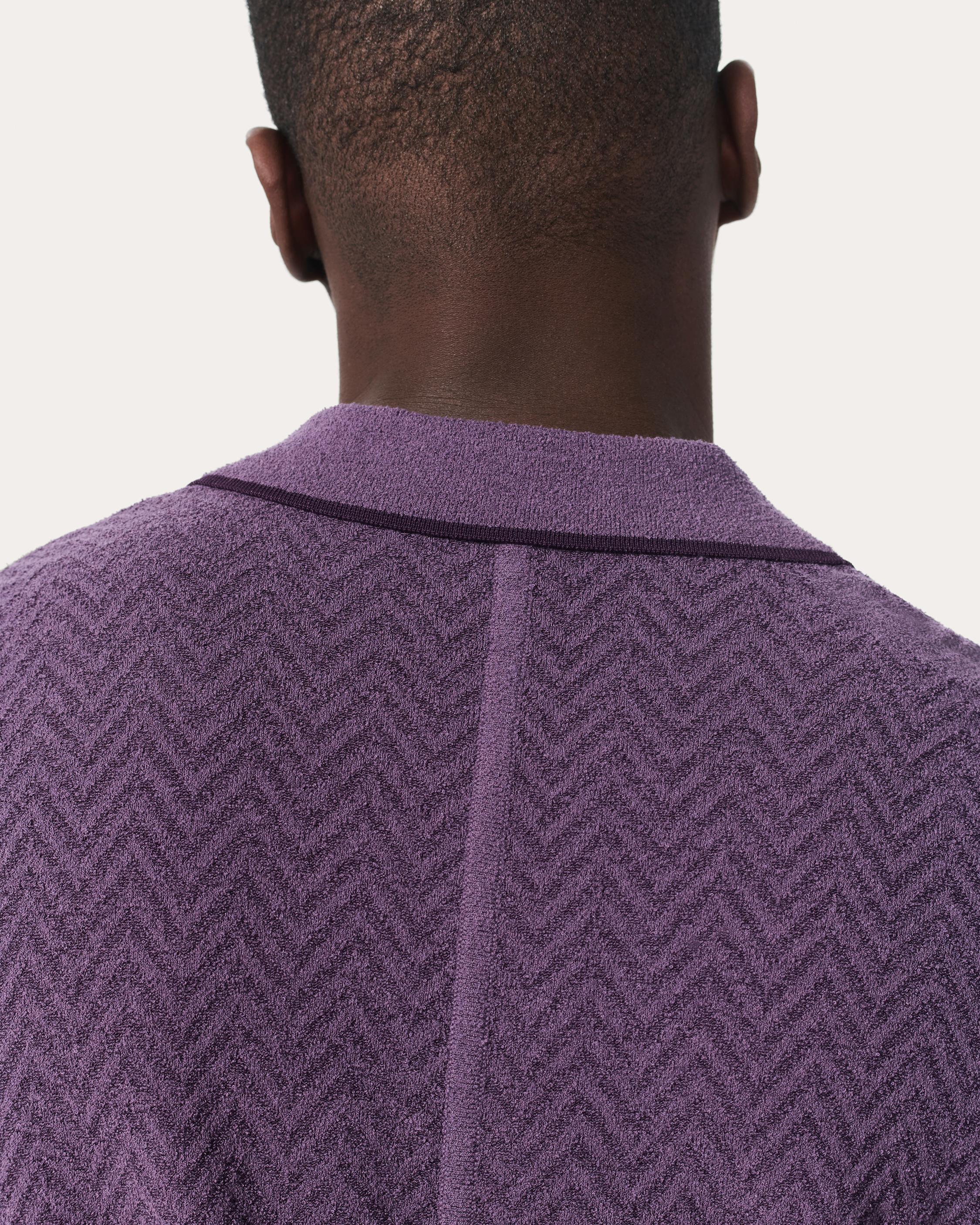 Zuma Herringbone Knit Polo Shirt image number 5