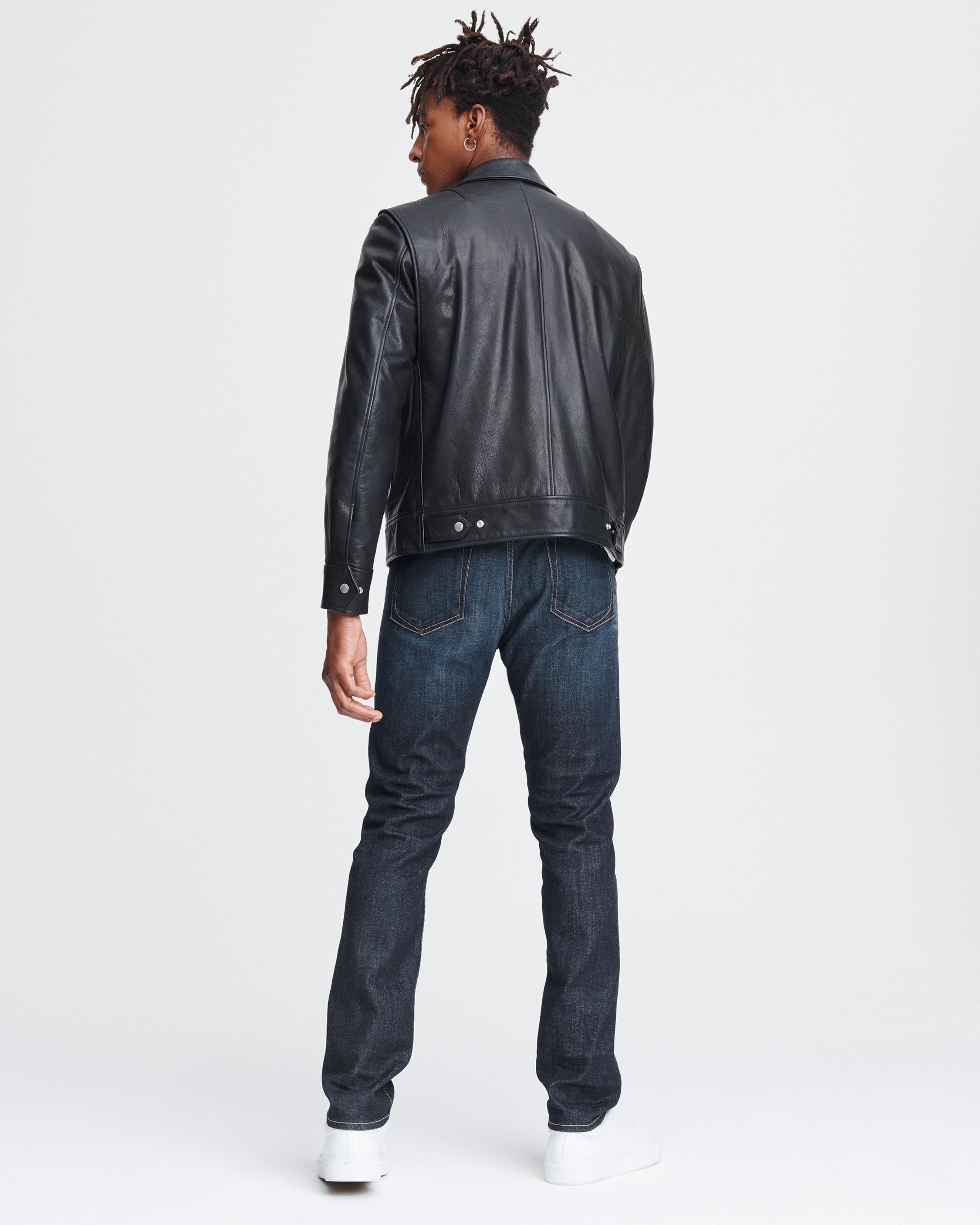 LEATHER GARAGE JACKET image number 3