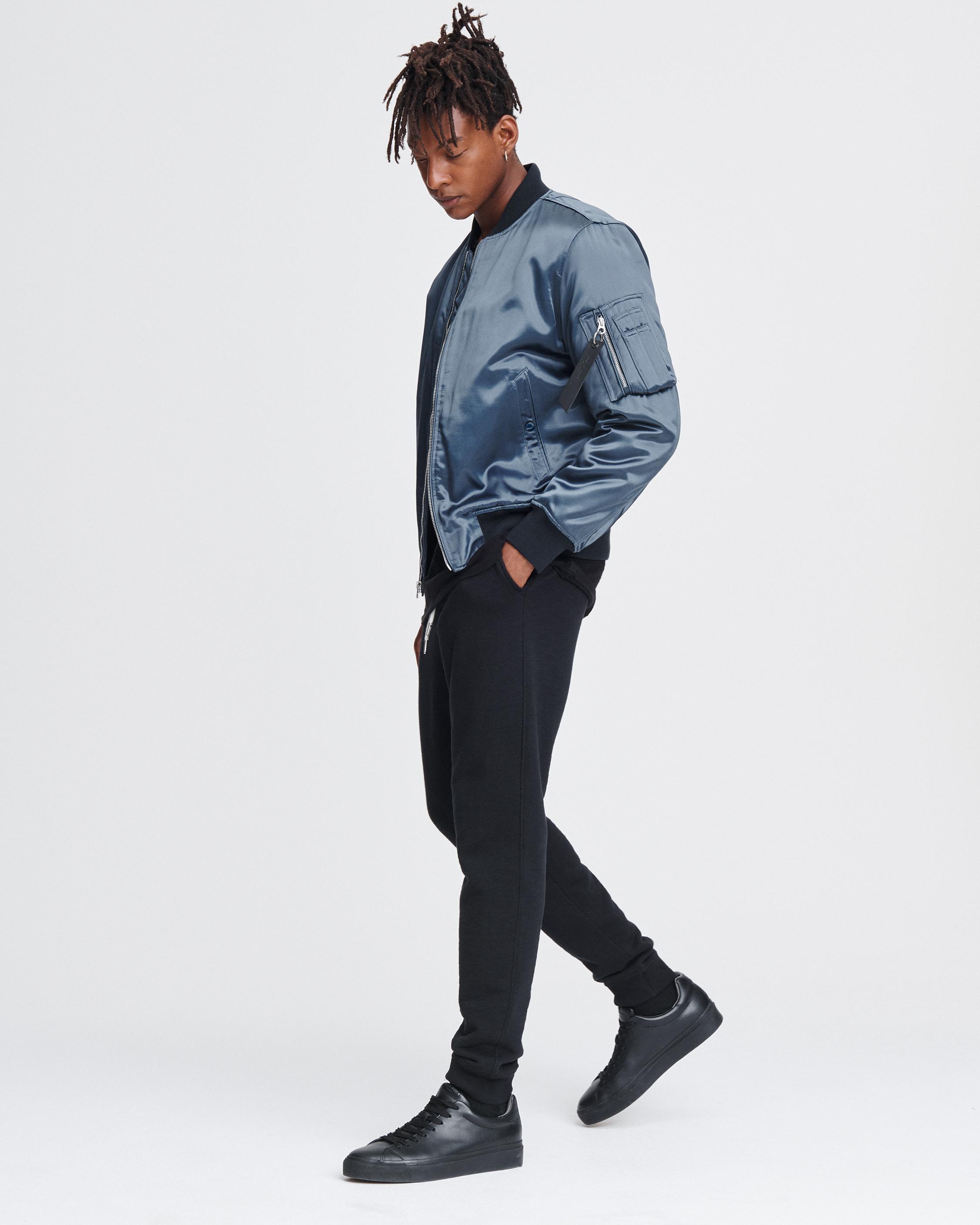 Rag & Bone Navy Dugout Bomber Jacket in Blue for Men