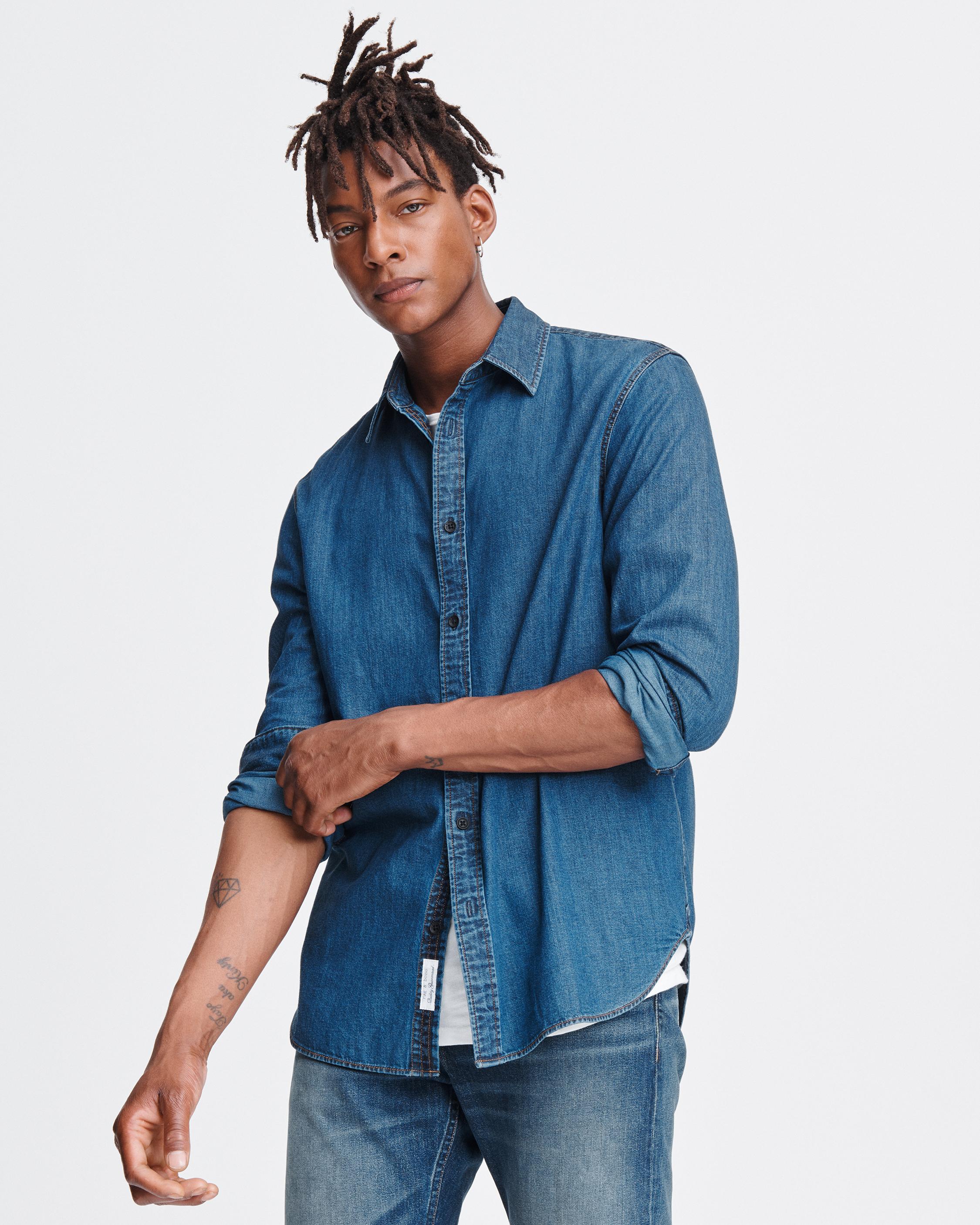 Fit 3 Men's Long-Sleeve Denim Shirt | rag & bone