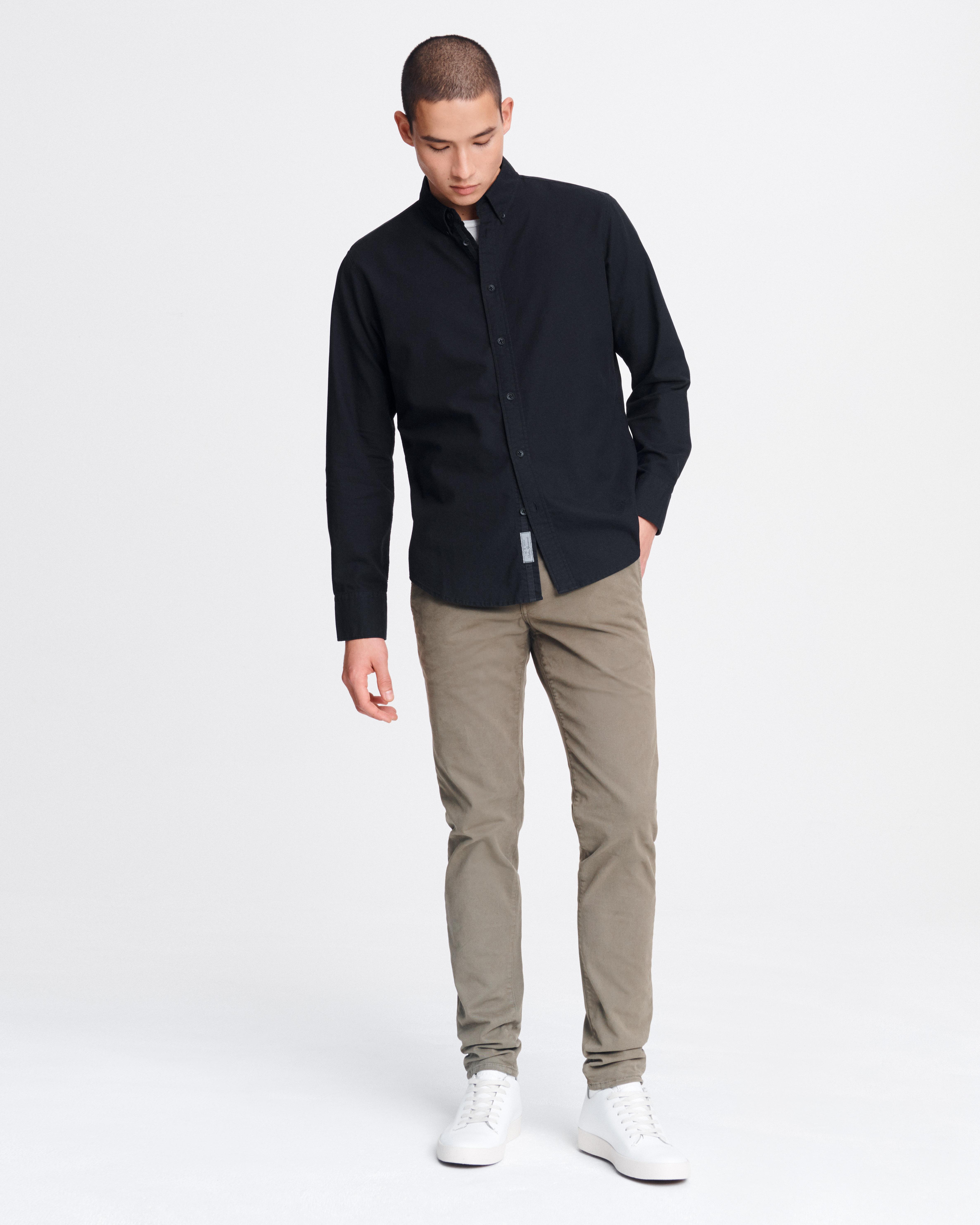 Fit 2 Tomlin Oxford Shirt for Men in Black | rag & bone