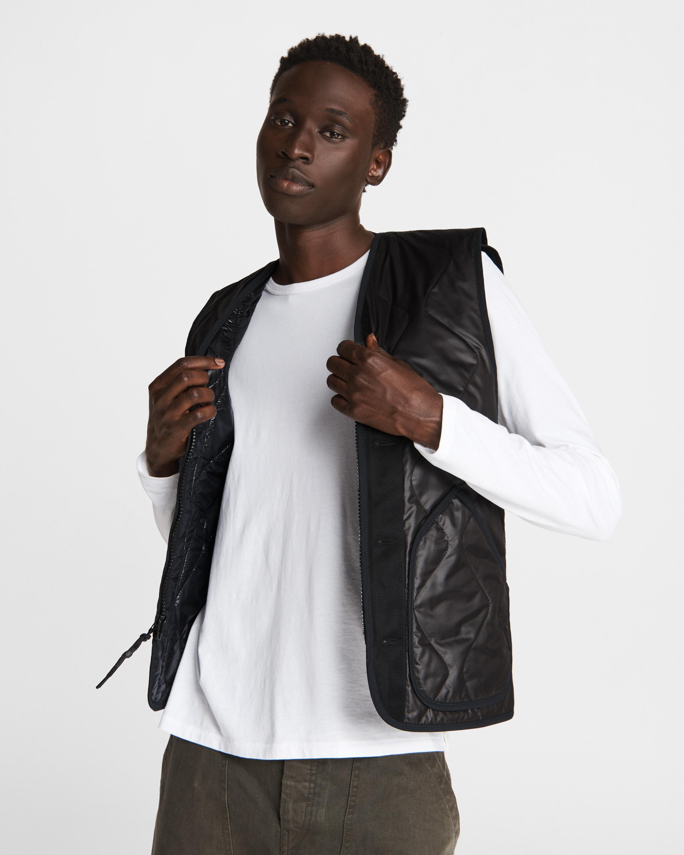 Quilted Nylon Vest for Men