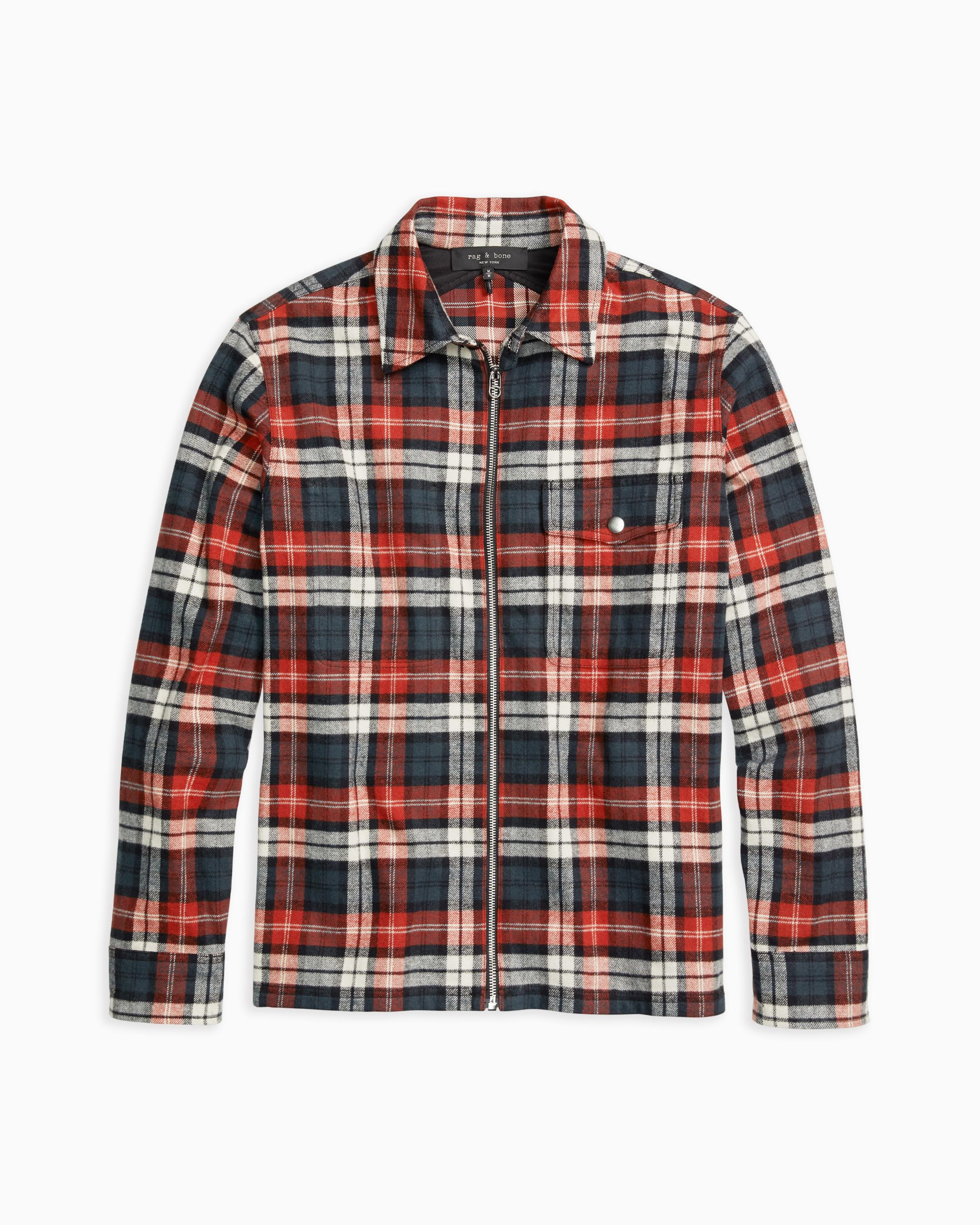 Buy the Henry Zip Cotton Shirt Jacket | rag & bone