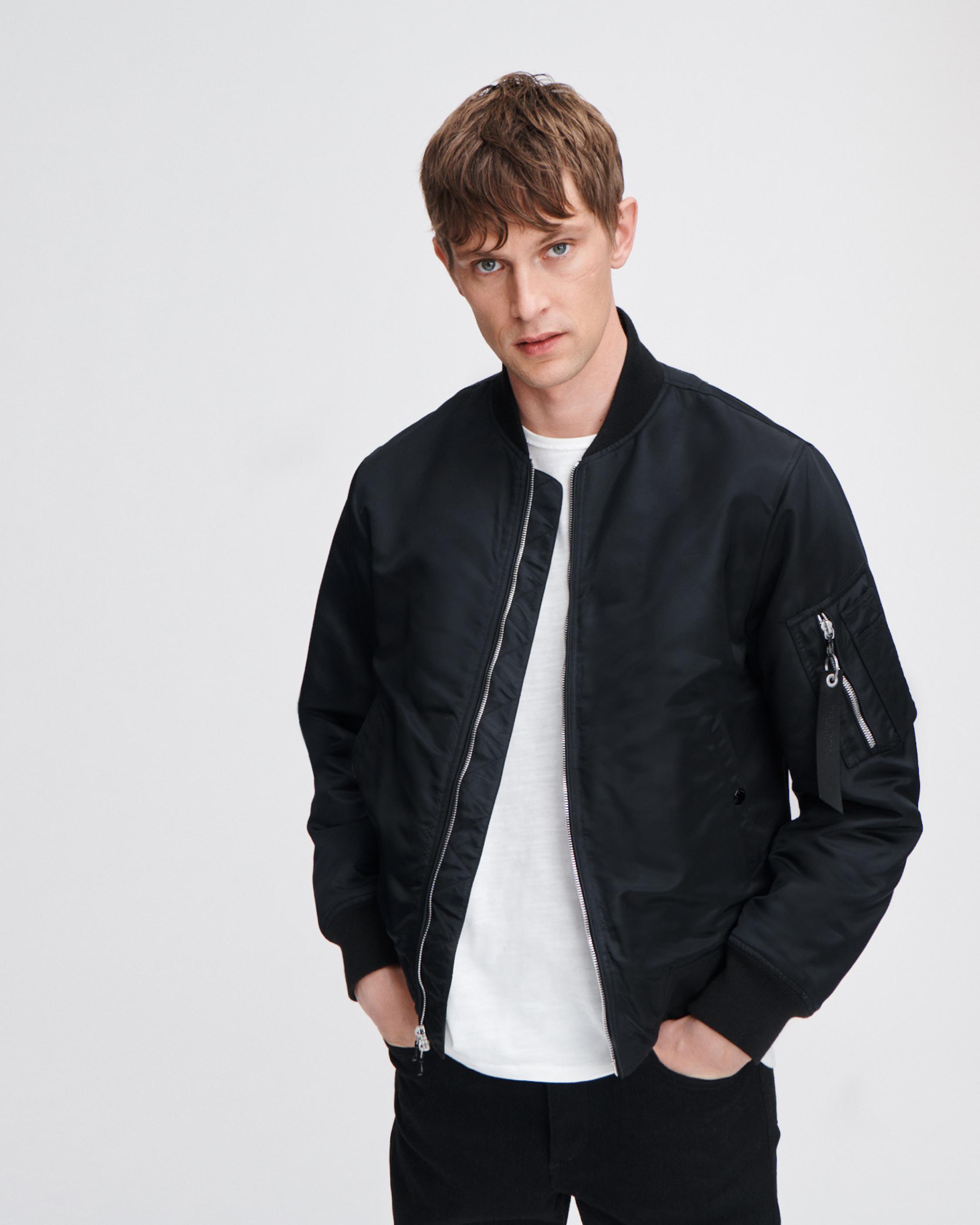 Manston Bomber Jacket in Black for Men rag bone