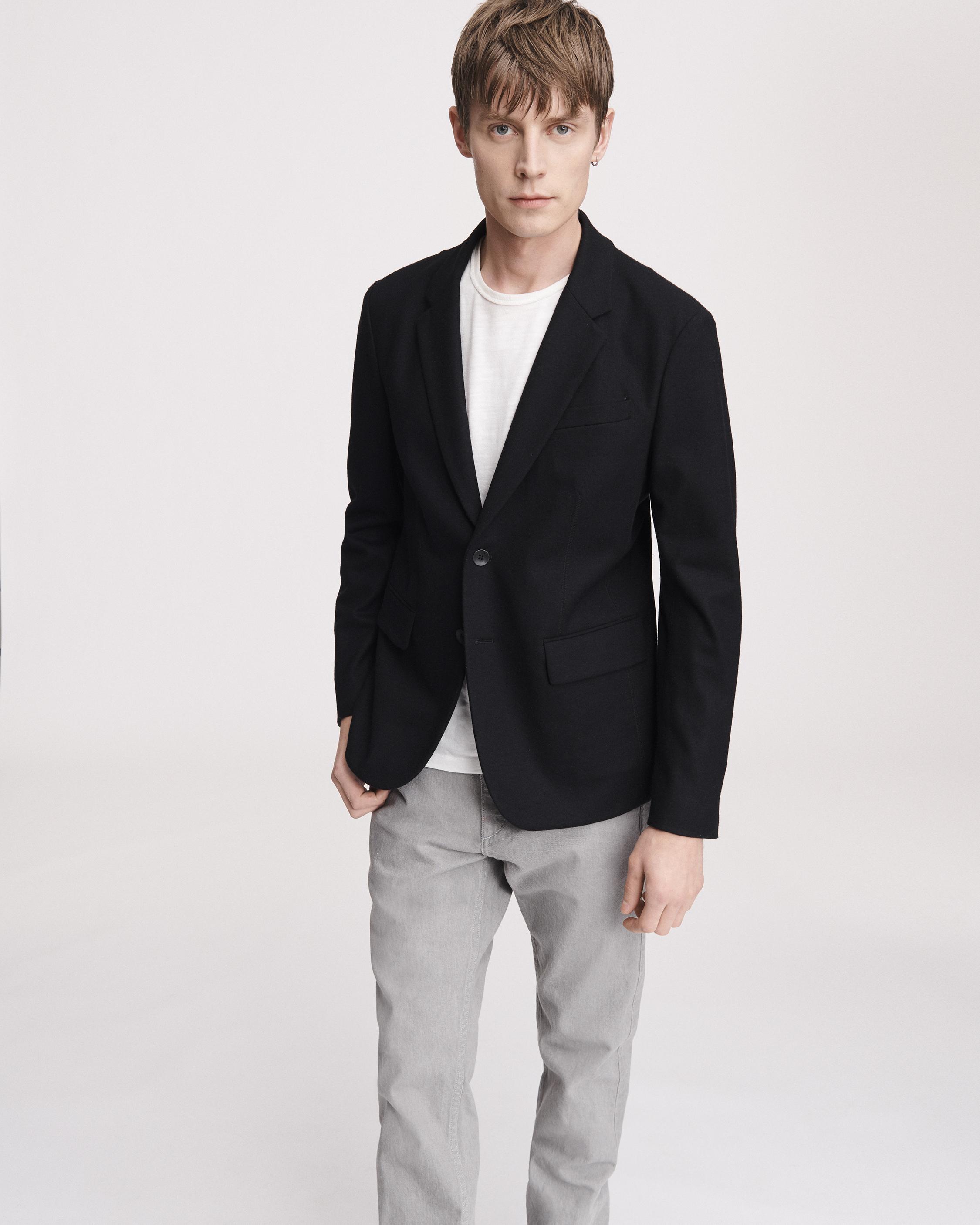 Deconstructed Razor Men's Wool Blazer