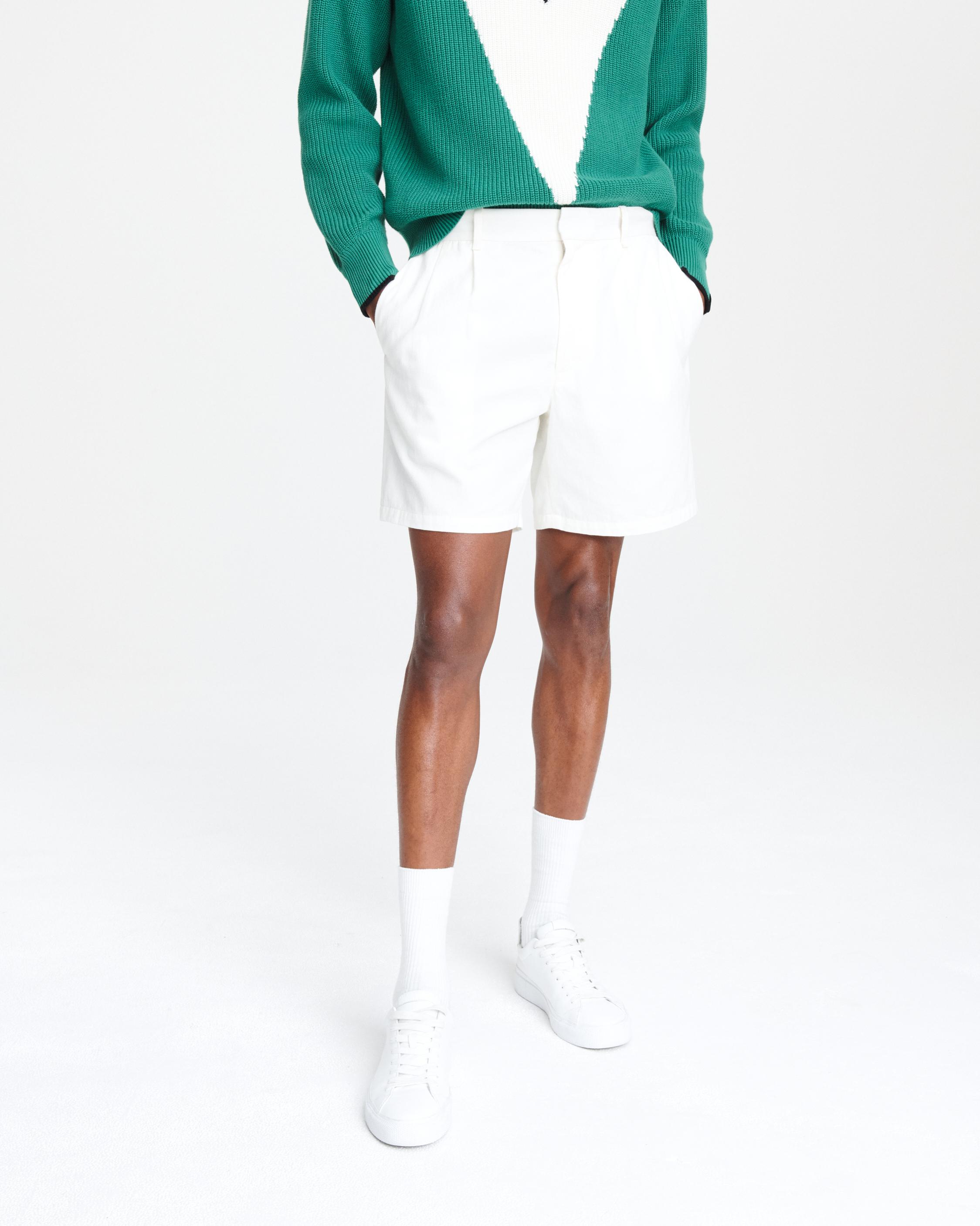 Jackson Men's White Pleated Shorts rag & bone