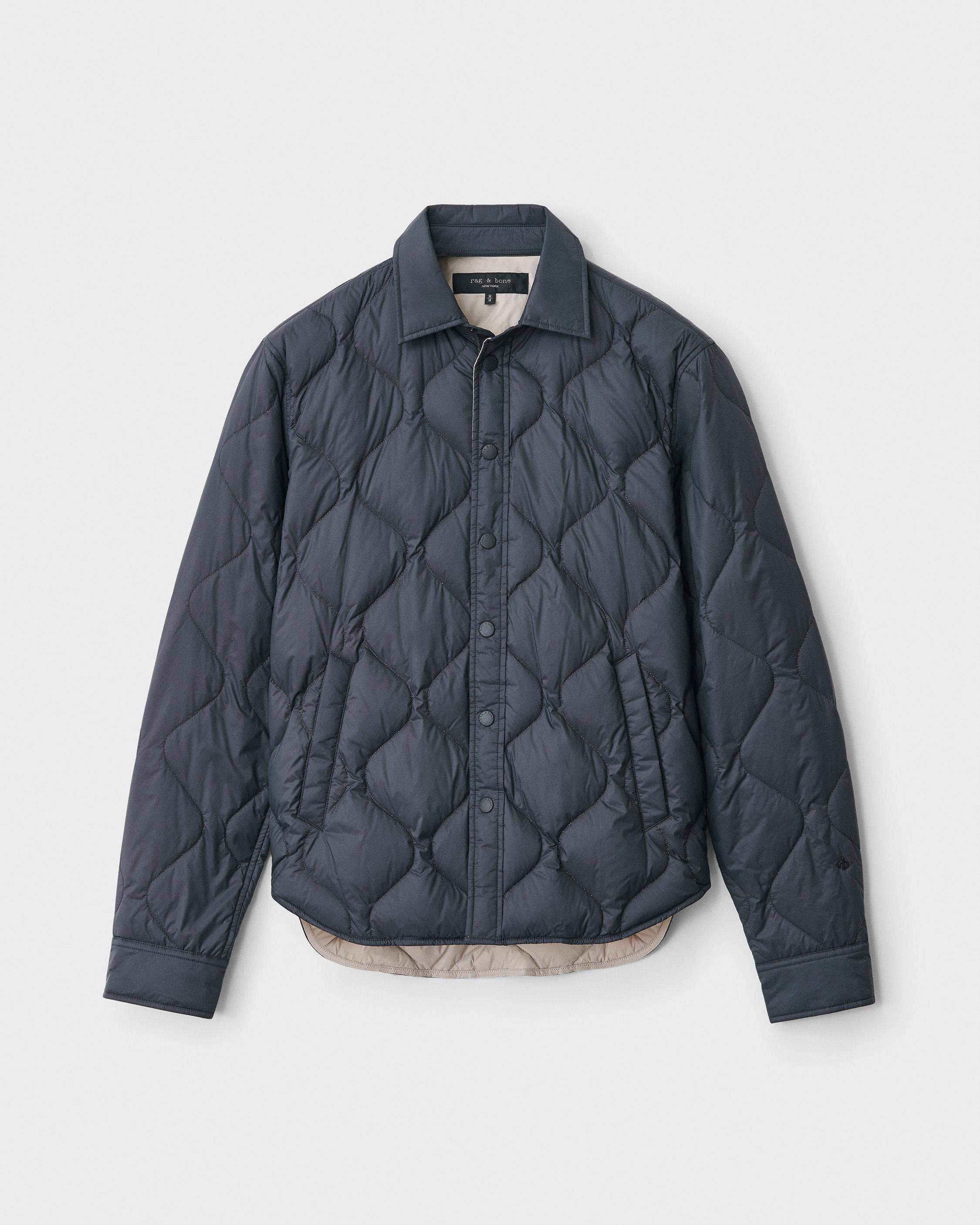 Padded Dane Nylon Jacket - Dark Grey | rag & bone