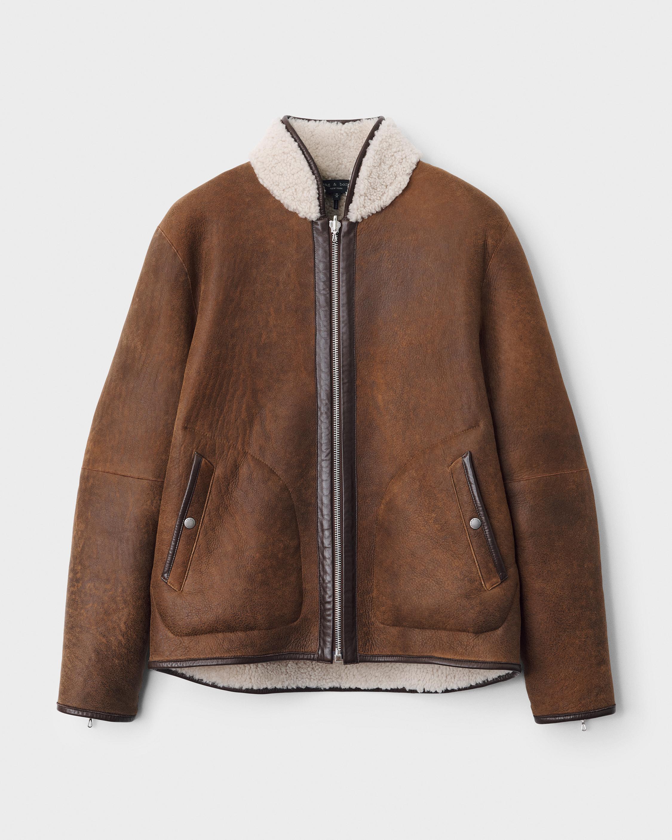 Rag bone shearling jacket sale