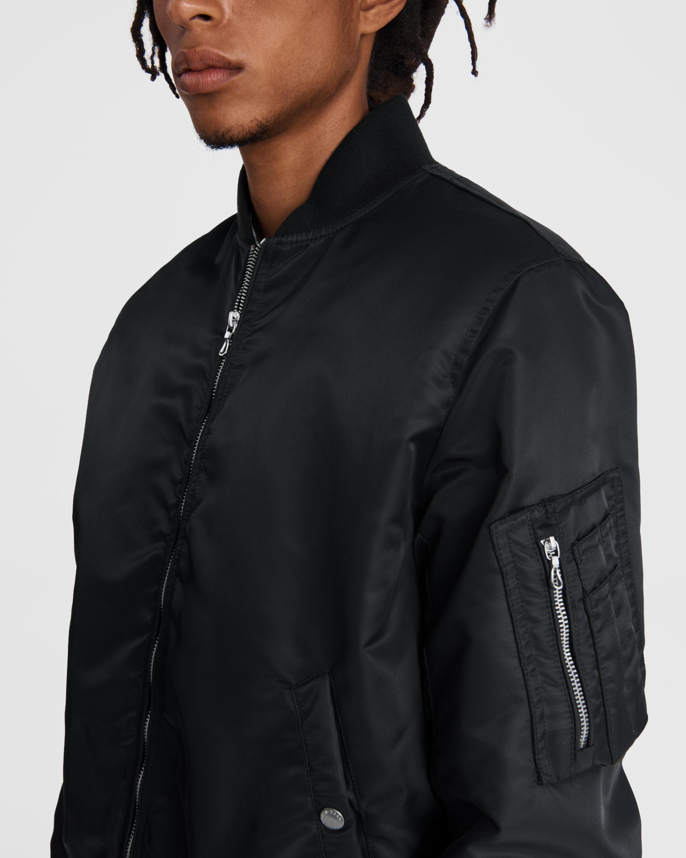 Rag and bone on sale black bomber jacket