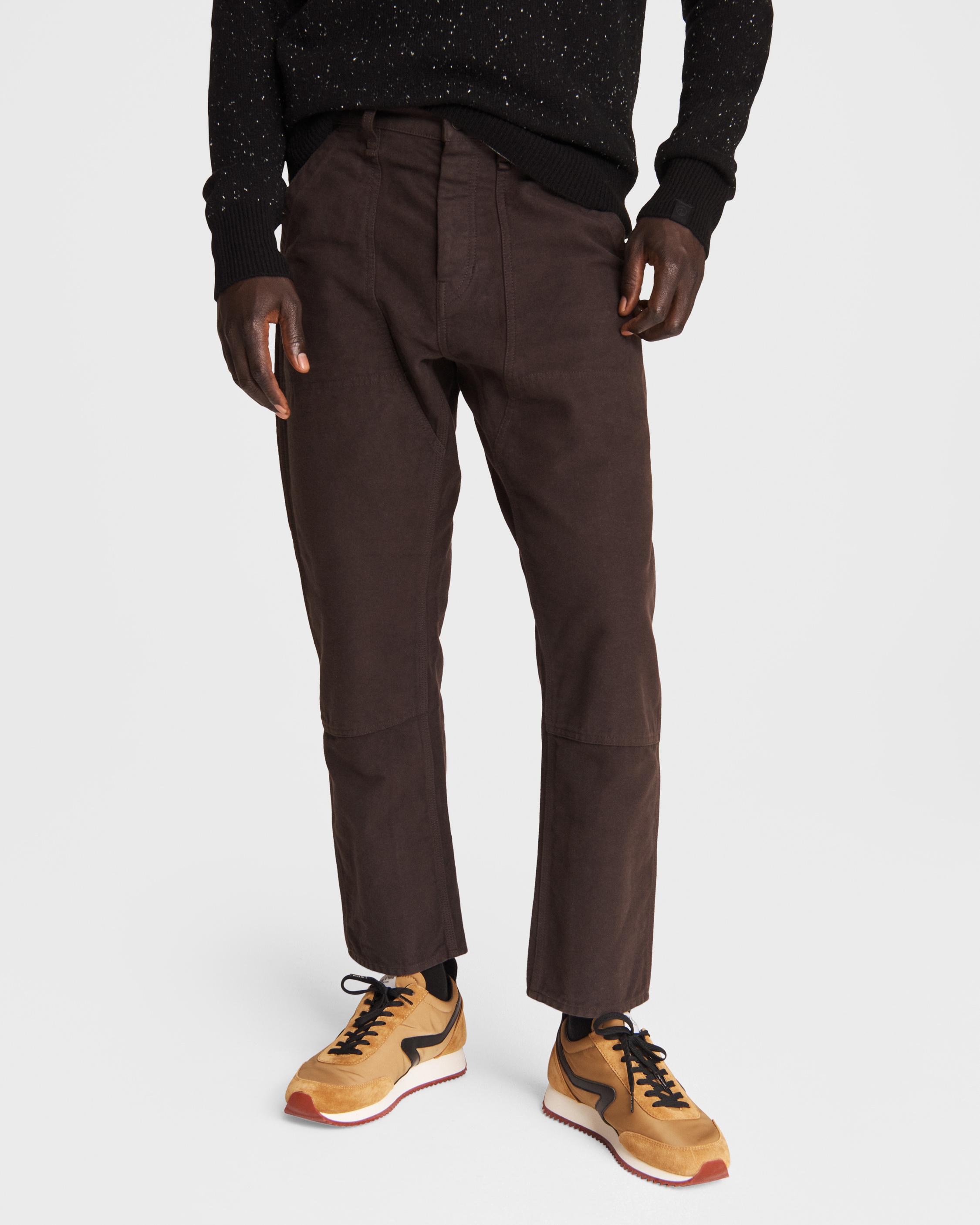 Slouch Cotton Moleskin Pant - Espresso | rag & bone