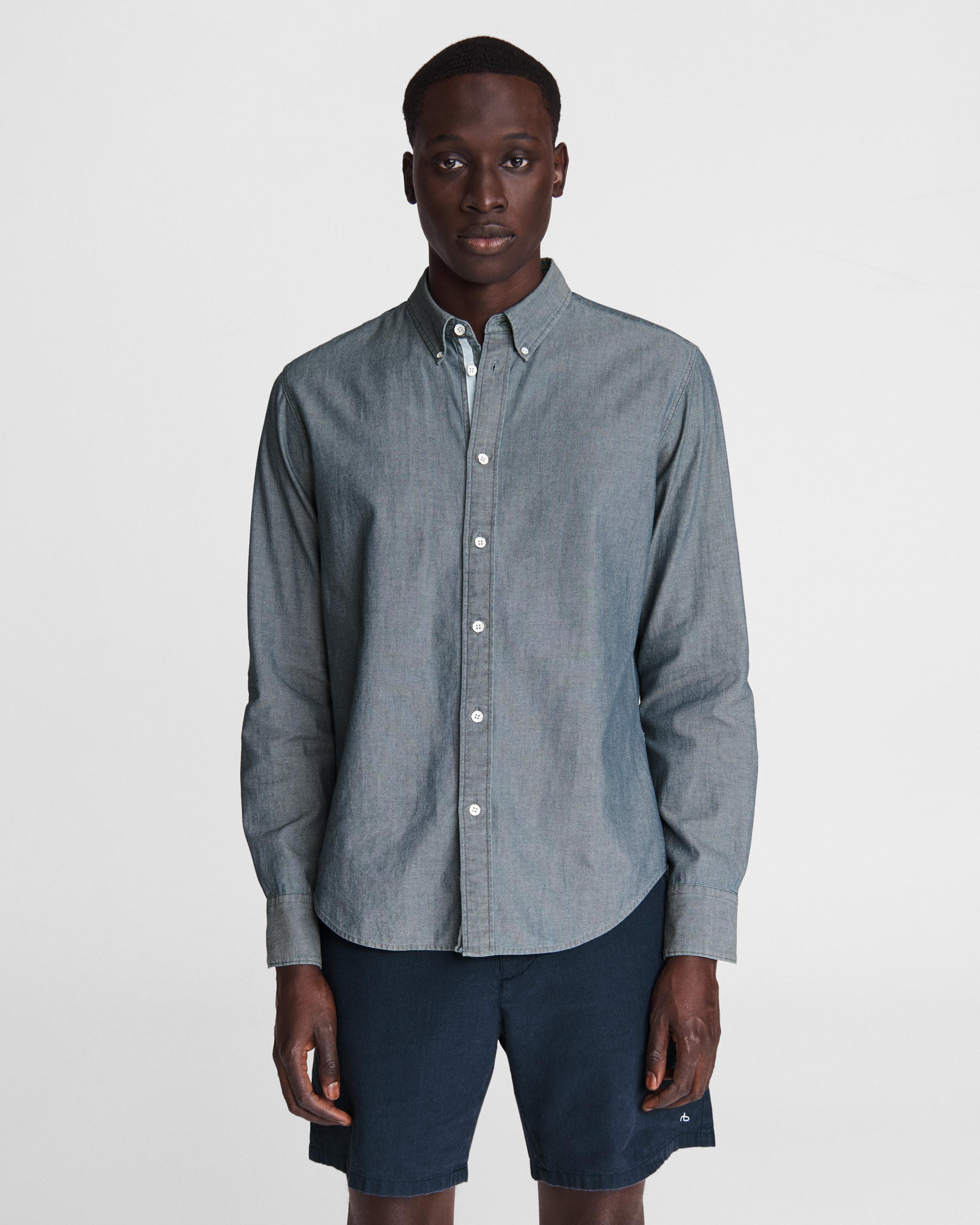 Buy the Fit 2 Tomlin - Indigo Cotton Dobby | rag & bone