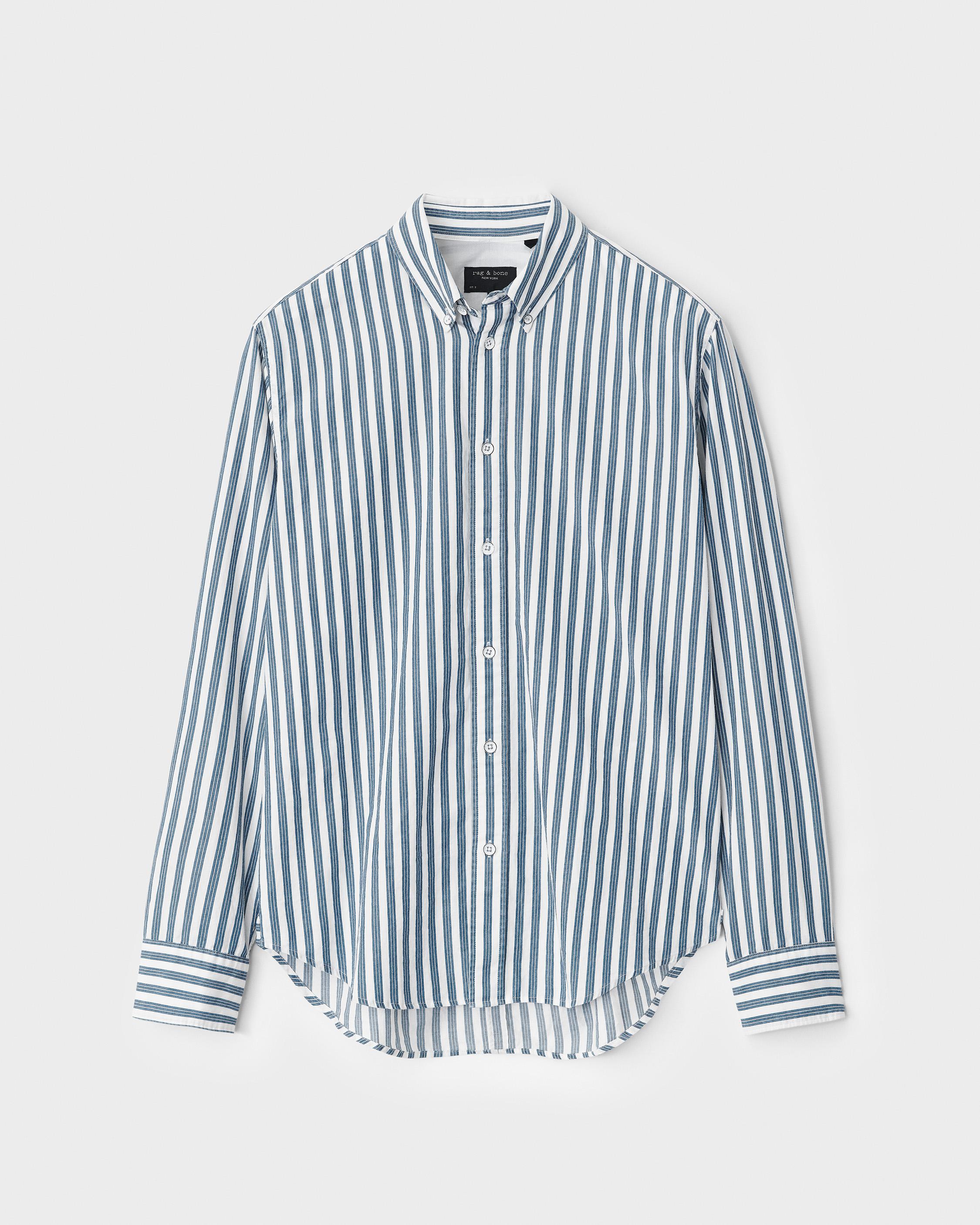 【2plan】Rowan Stripe Overfit Shirt Rowan Stripe Overfit Shirt - 2PLAN | 60% - Asian Fashion