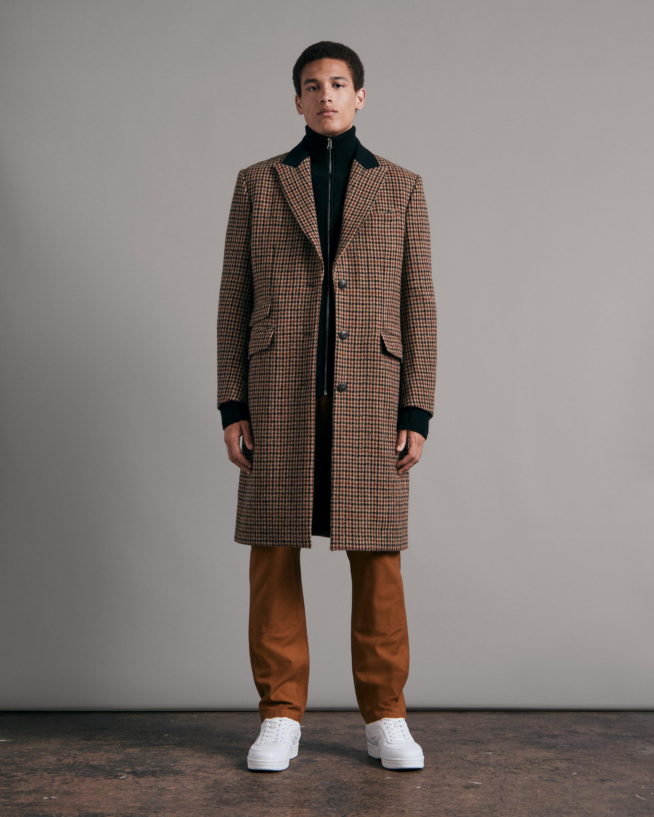 RAG & BONE HOUNDSTOOTH WOOL COAT