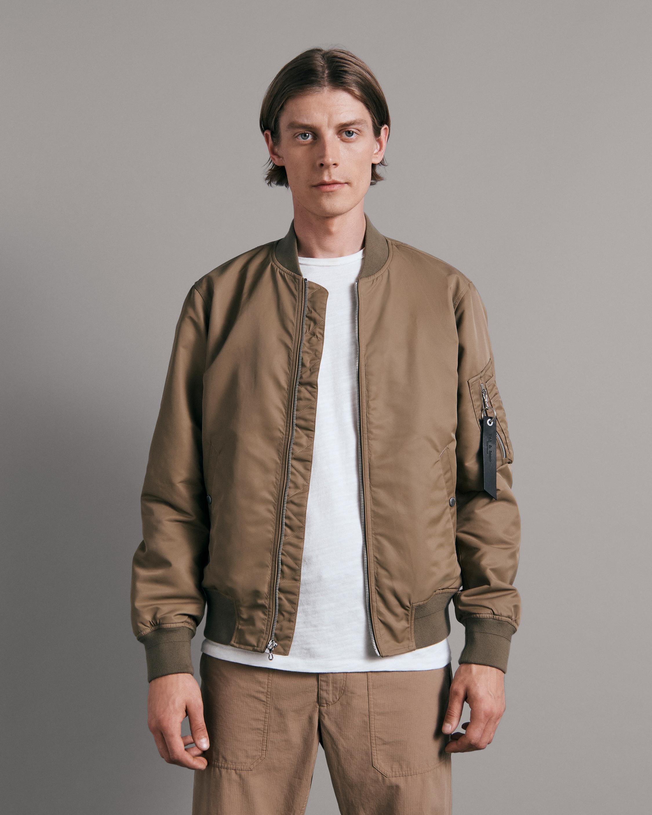 Manston Recycled Nylon Bomber - Army Green | rag & bone