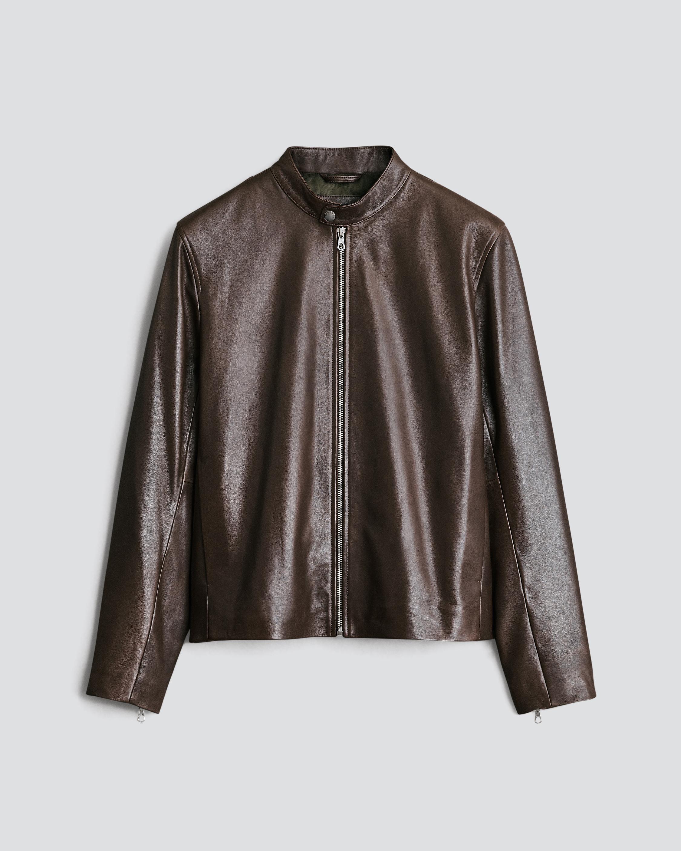 Archive Leather Cafe Racer Brown rag bone