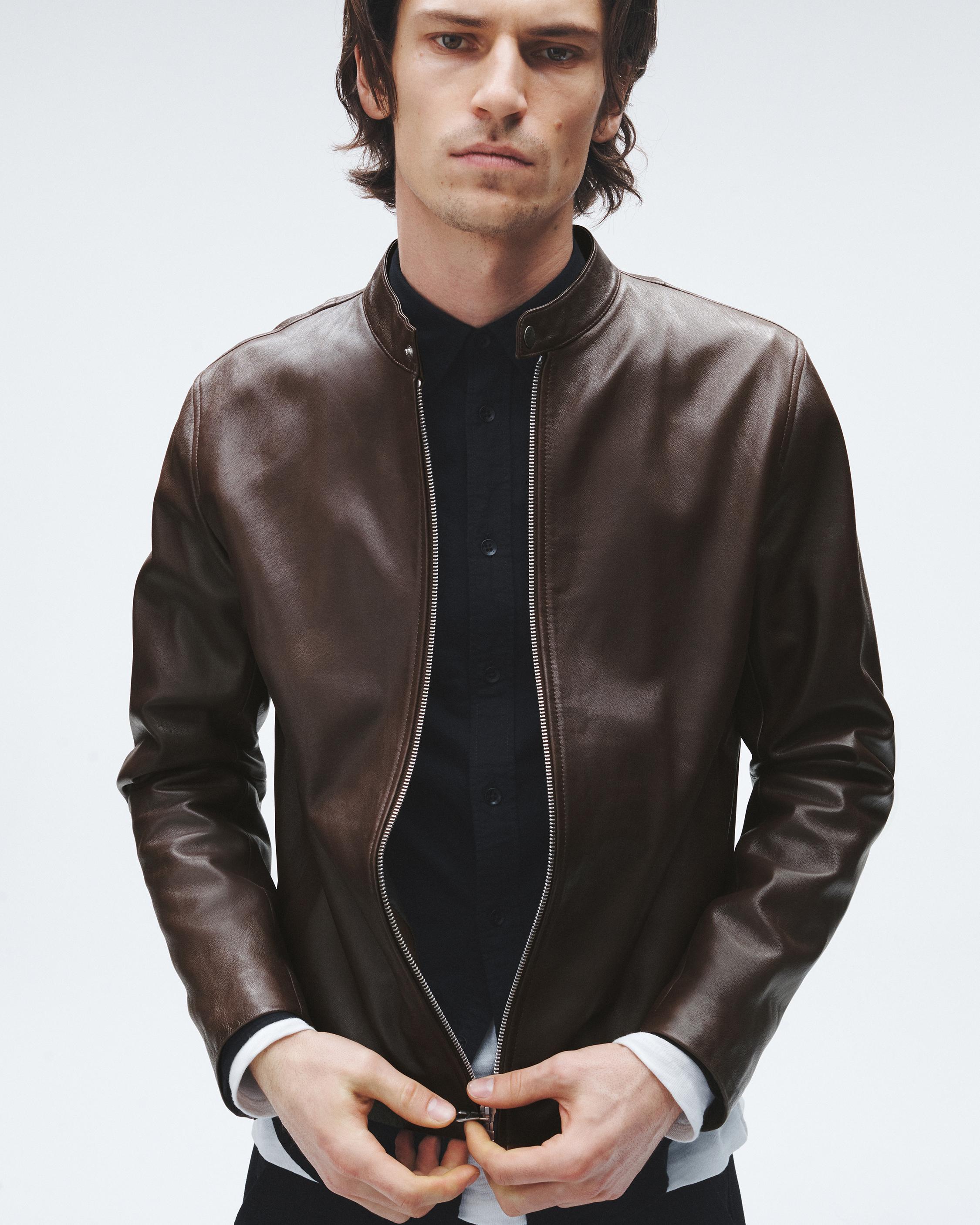 Archive Leather Cafe Racer Brown rag bone