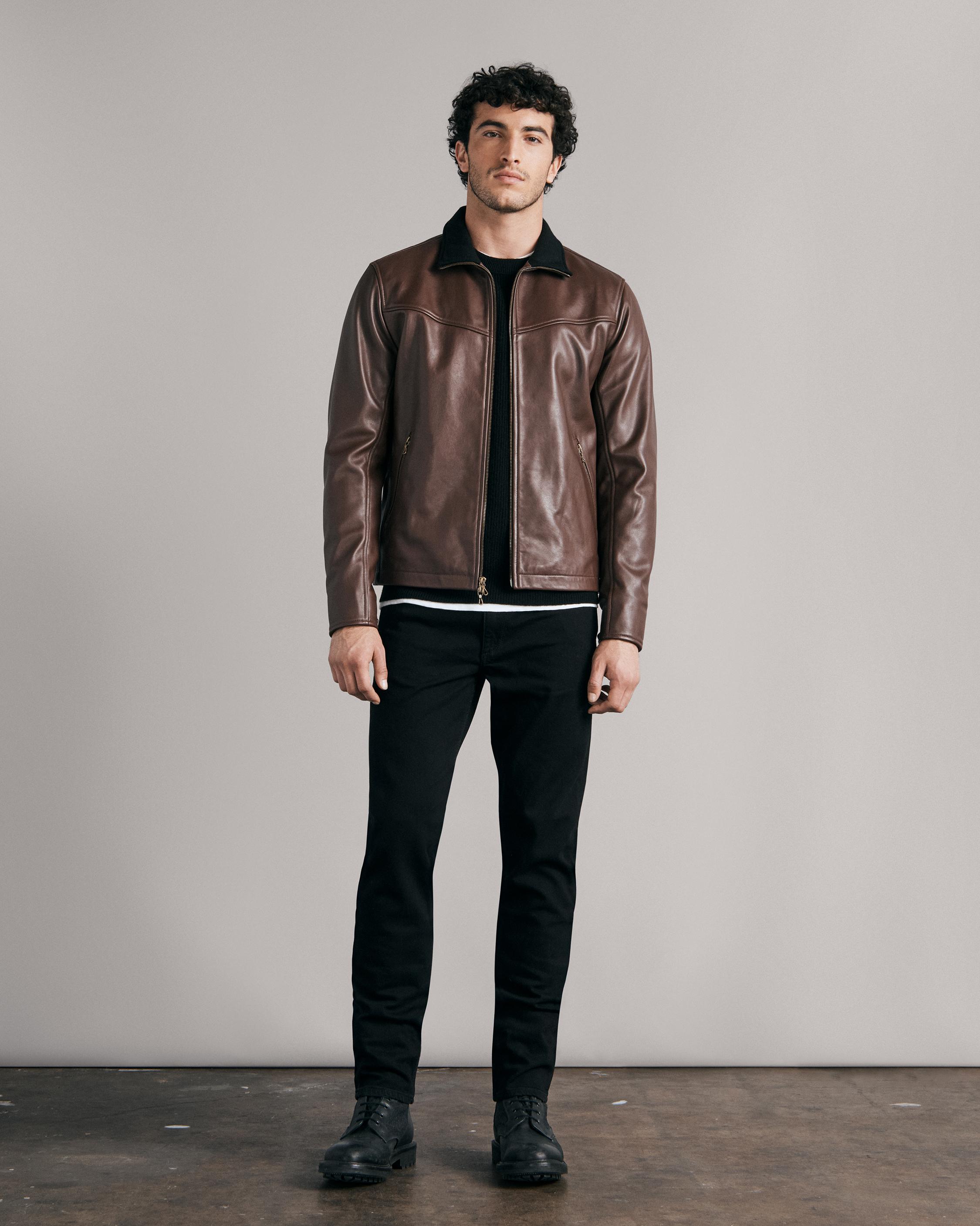 Buy the Grant Leather Jacket | rag & bone