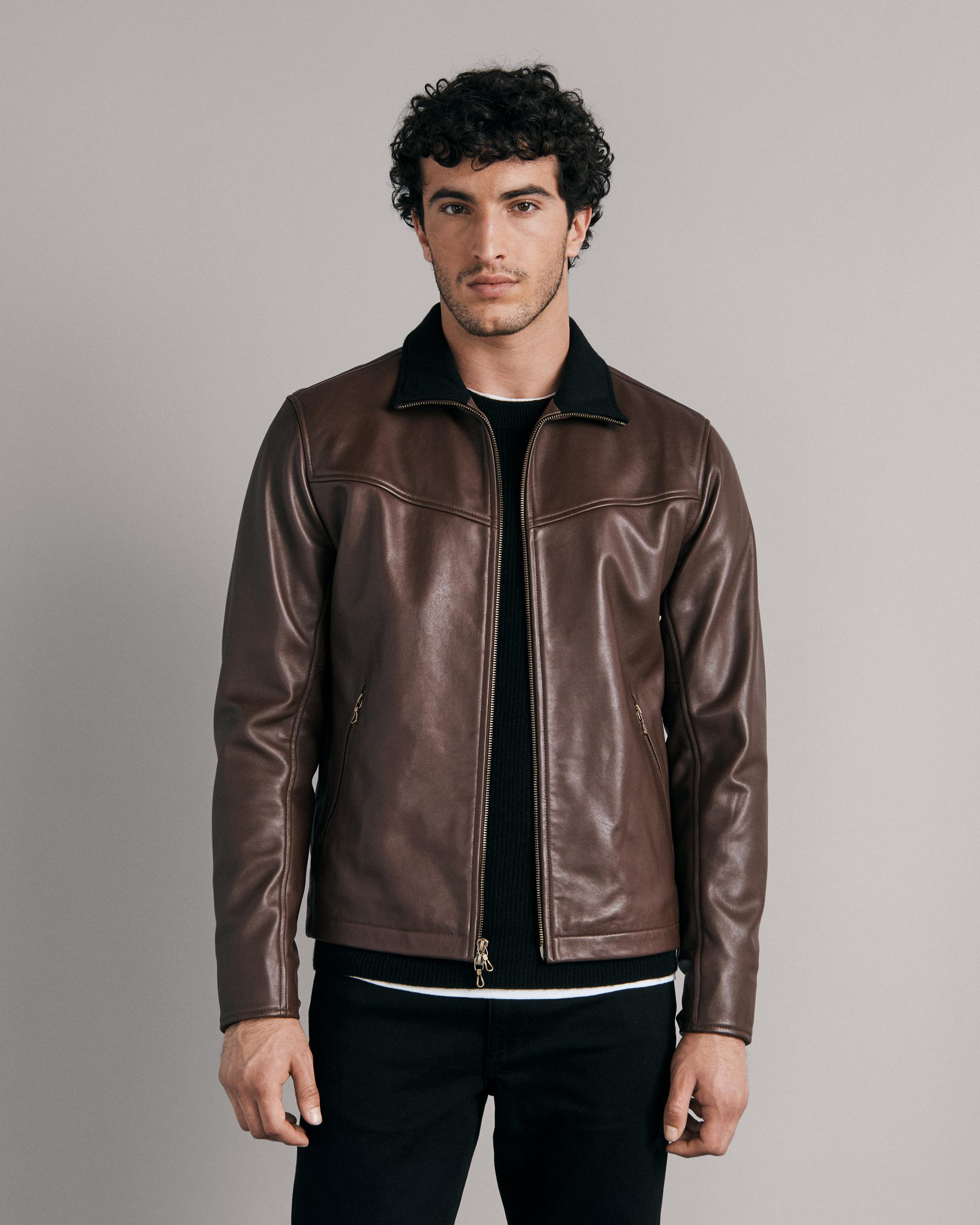 Buy the Grant Leather Jacket | rag & bone