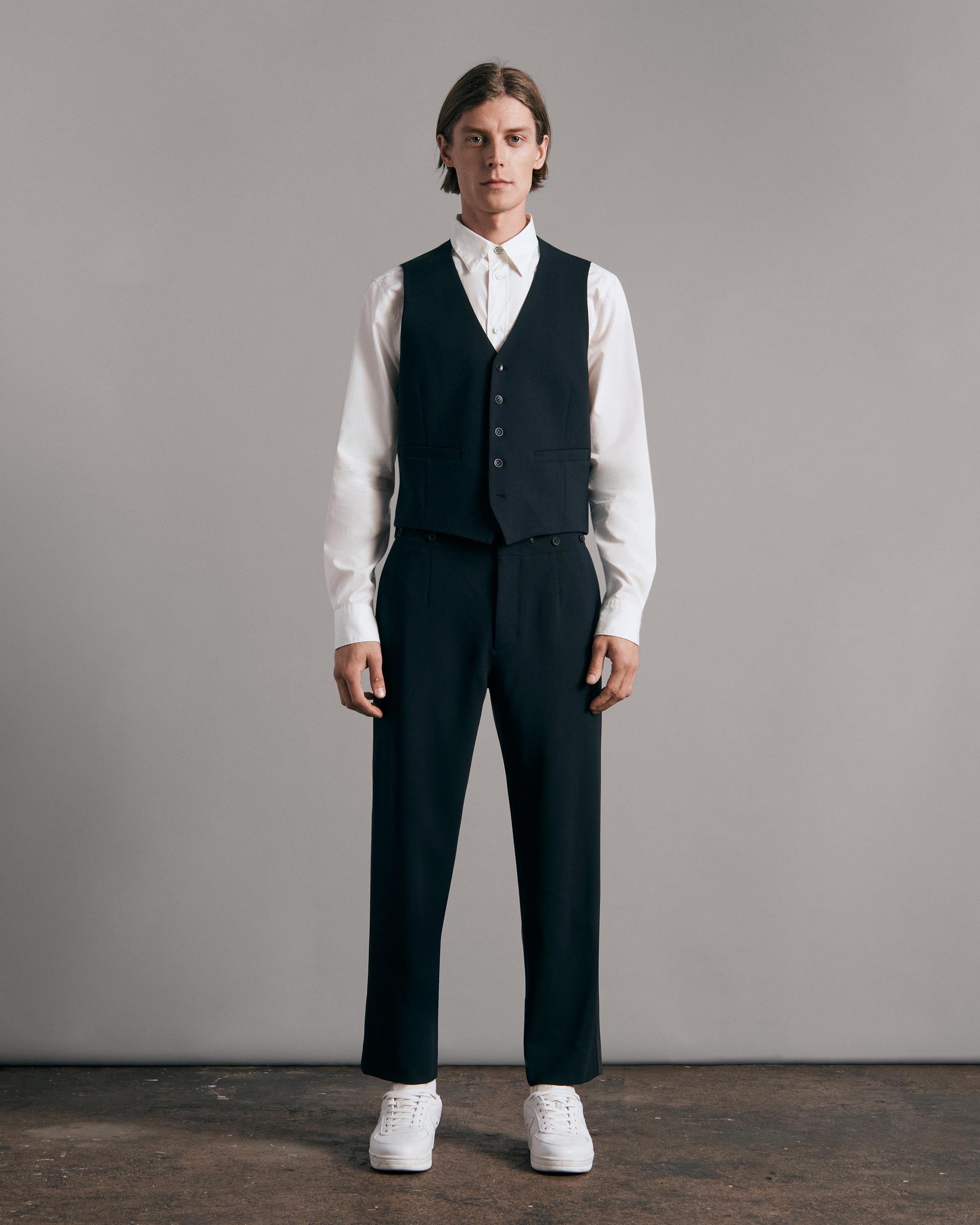 Long wool waistcoat hotsell