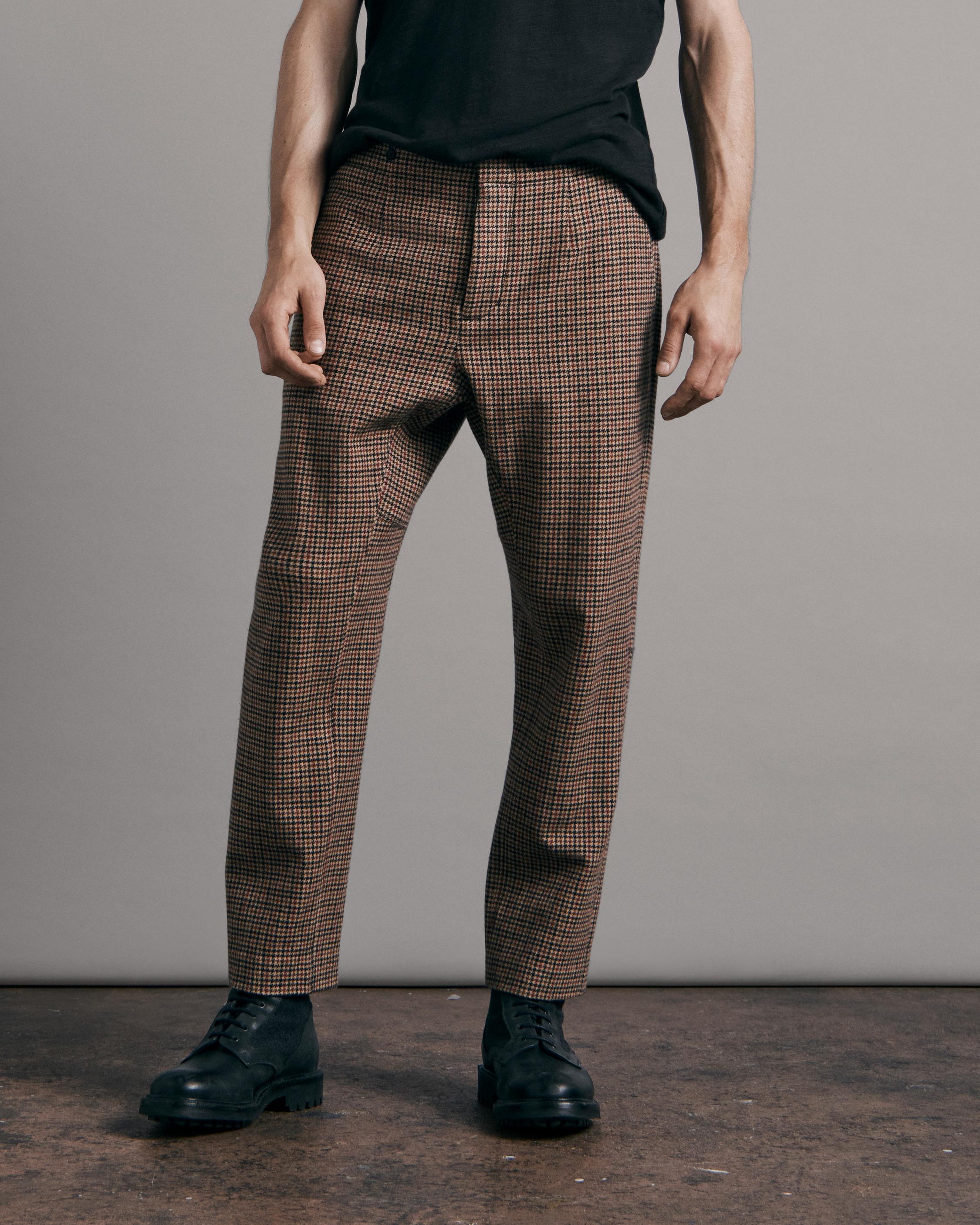 Buy the Chester Houndstooth Wool Trouser rag & bone