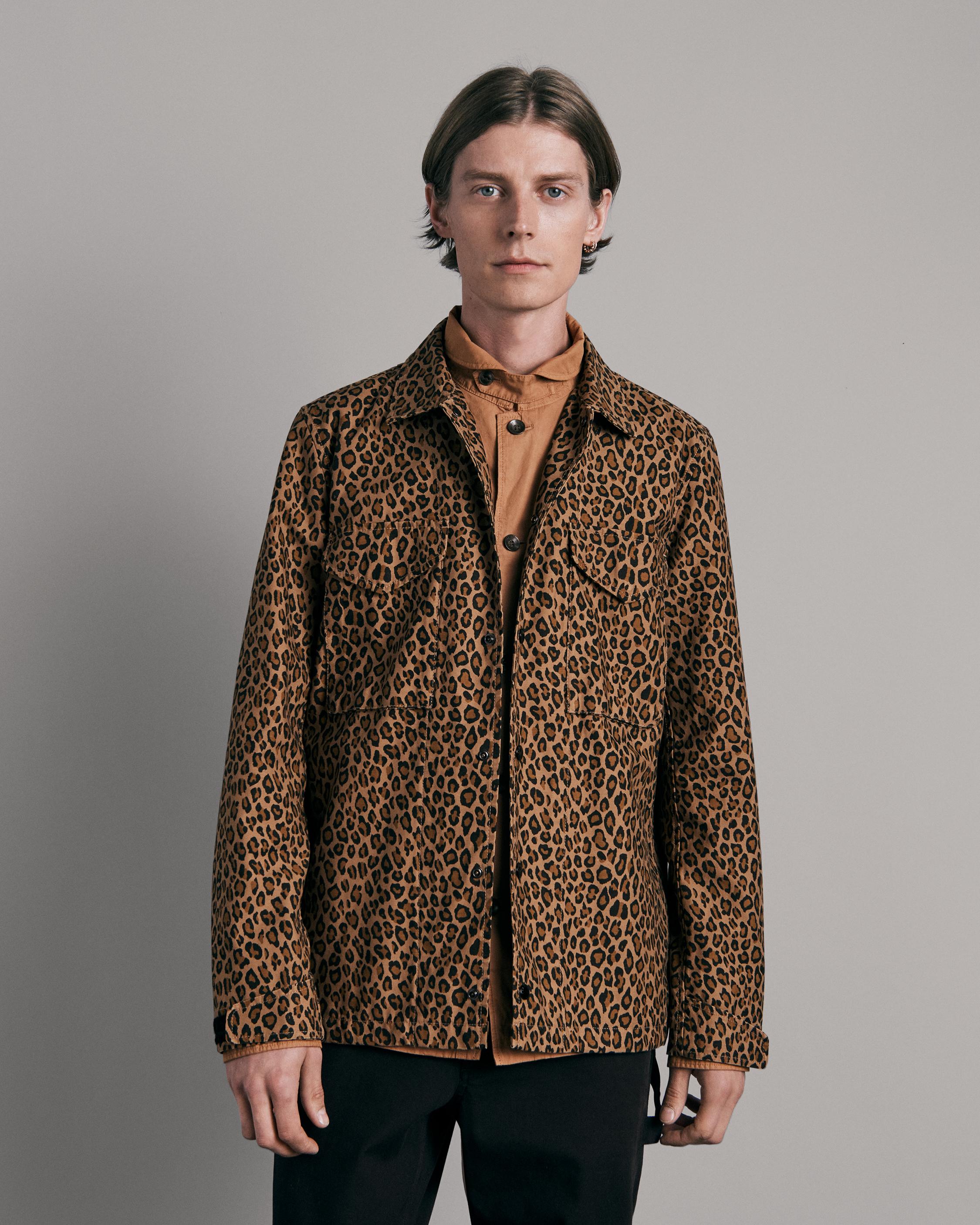 Leopard Flight Coaches Cotton Jacket image number 3