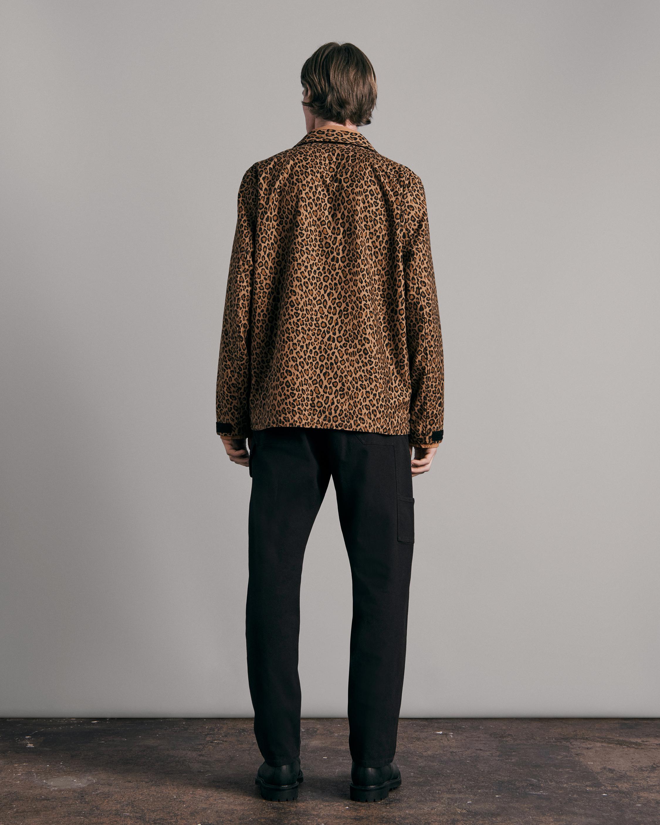 Leopard Flight Coaches Cotton Jacket image number 5