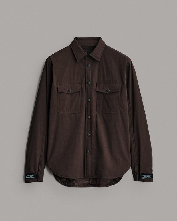 Filled Nylon Engineered Shirt Jacket image number 2