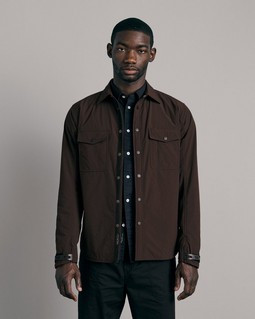 Filled Nylon Engineered Shirt Jacket image number 3