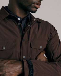 Filled Nylon Engineered Shirt Jacket image number 6