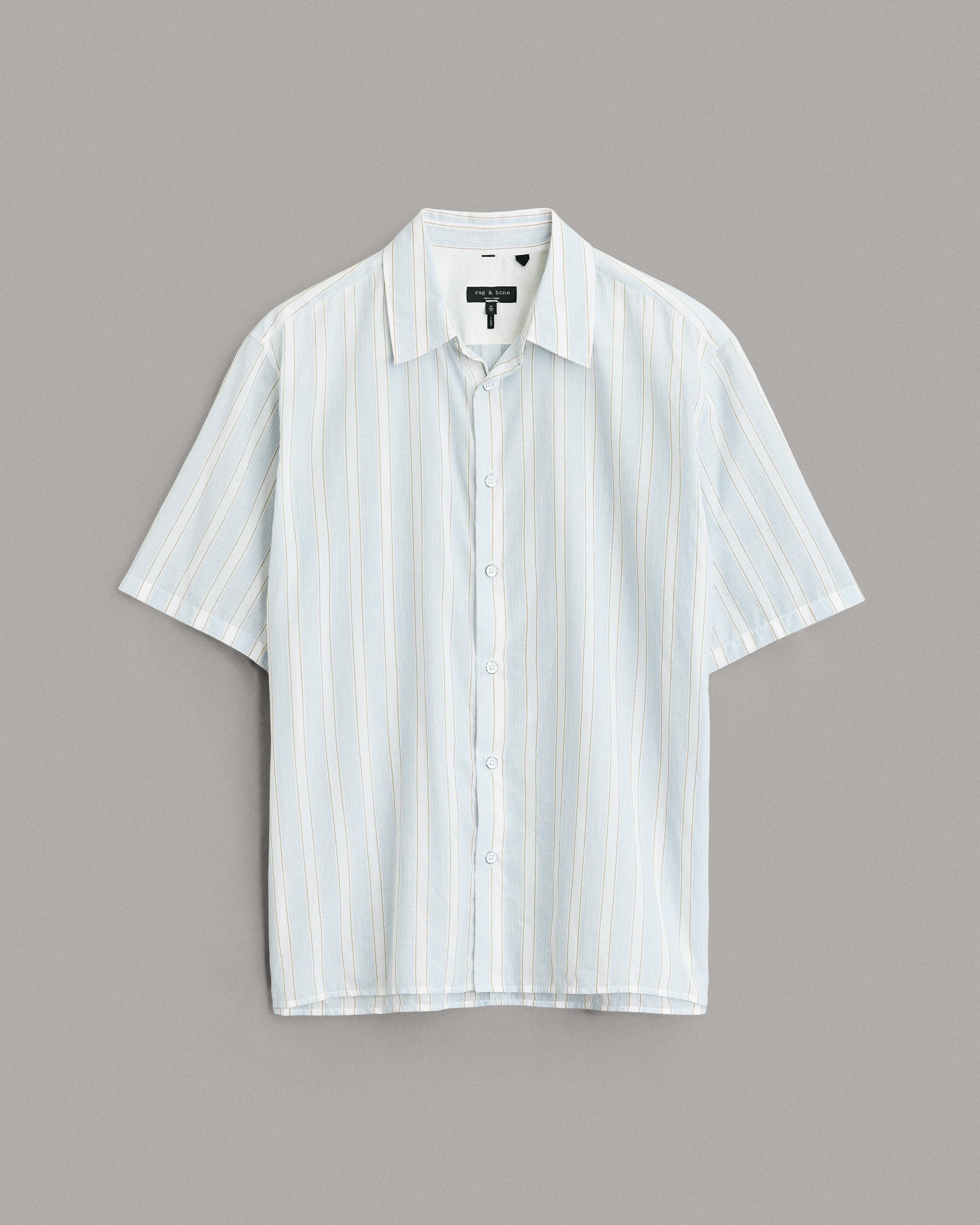 Dalton Stripe Cotton Shirt image number 2