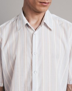 Dalton Stripe Cotton Shirt image number 6