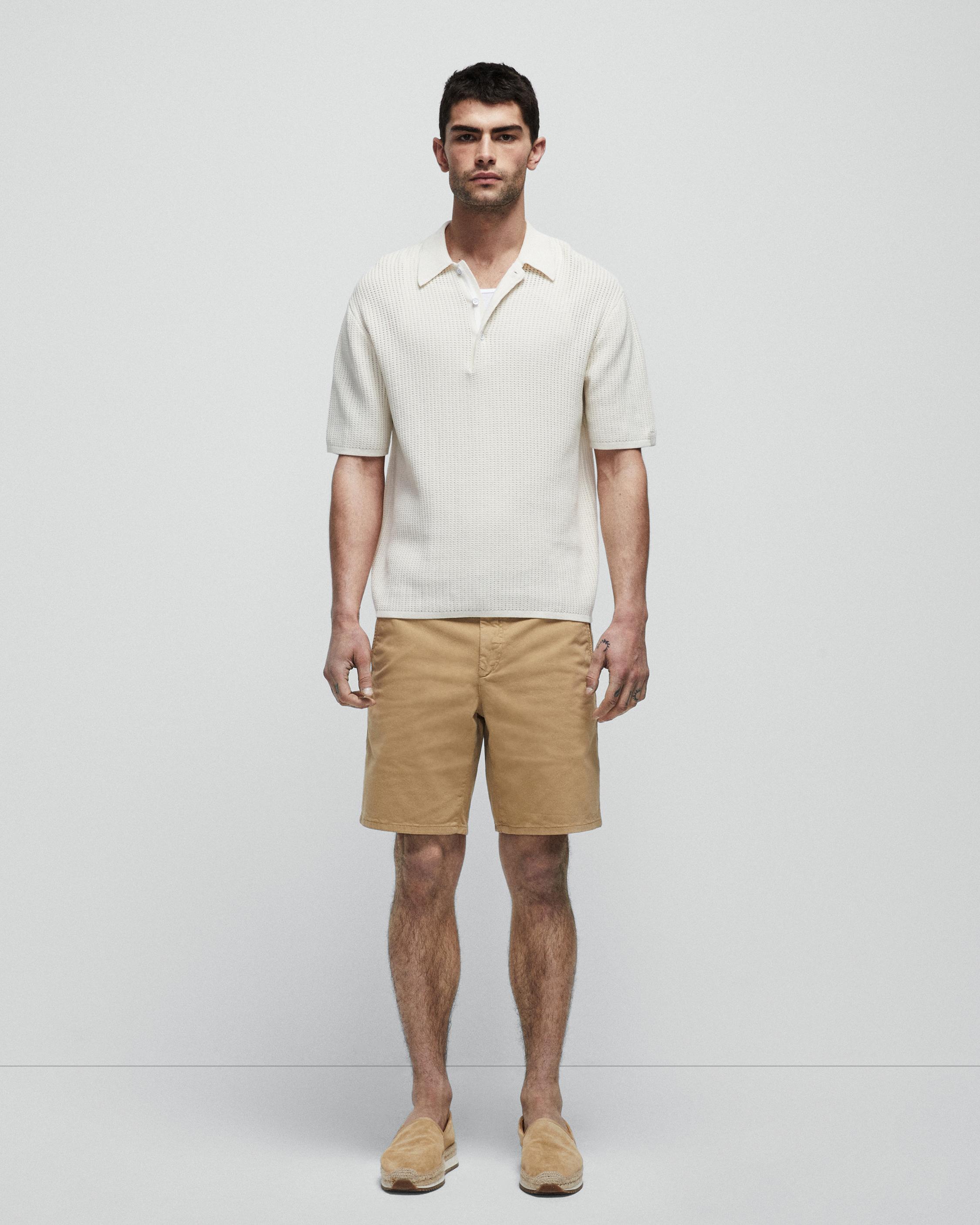 Perry Cotton Stretch Twill Short - Cornstalk