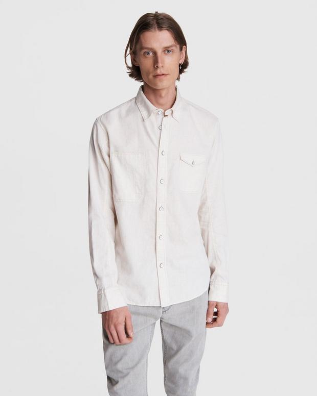 Engineered Linen Shirt image number 1
