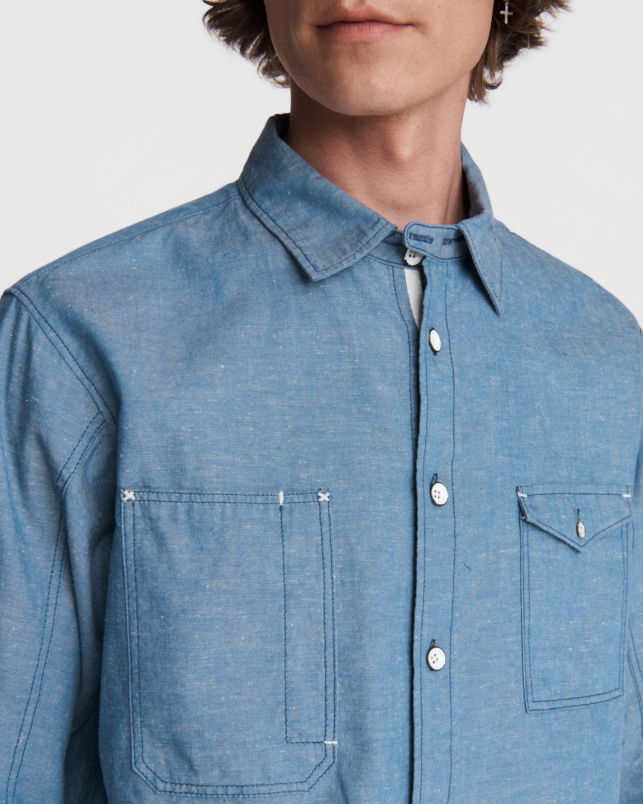 Engineered Linen Shirt image number 6