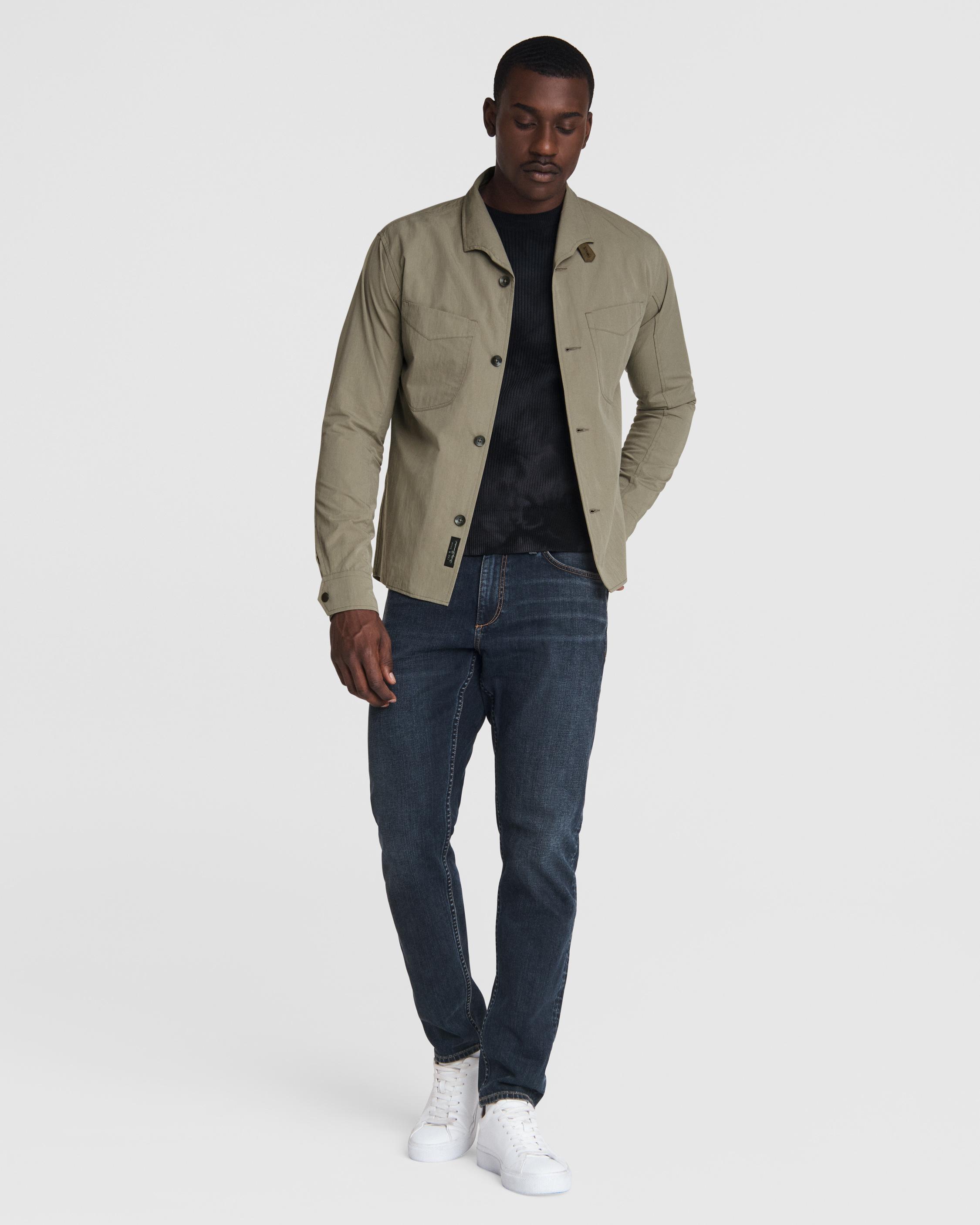 Graham Paperweight Cotton Shirt Jacket Army rag & bone