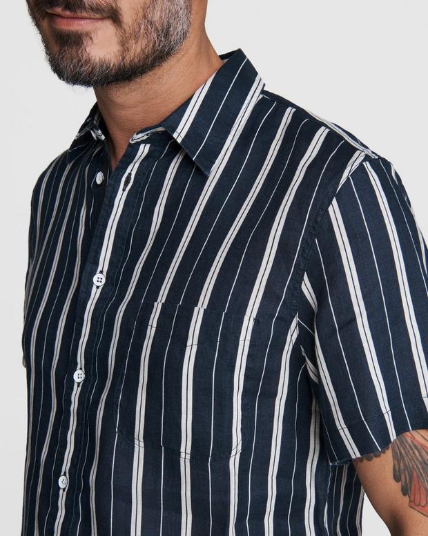 Gus Linen Stripe Shirt image number 6
