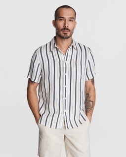 Gus Linen Stripe Shirt image number 1