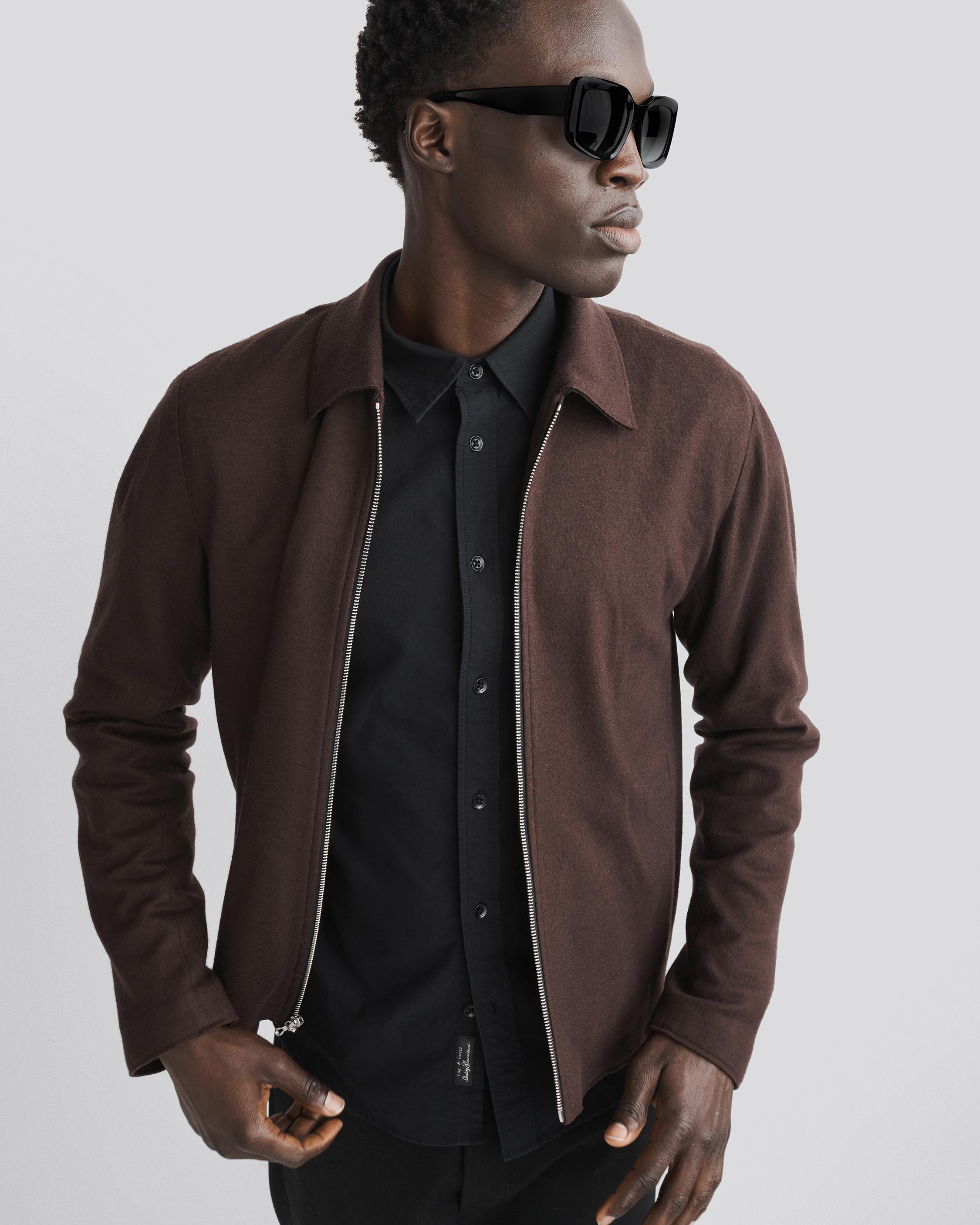 Melrose Japanese Wool Jacket - Dk Brown | rag & bone