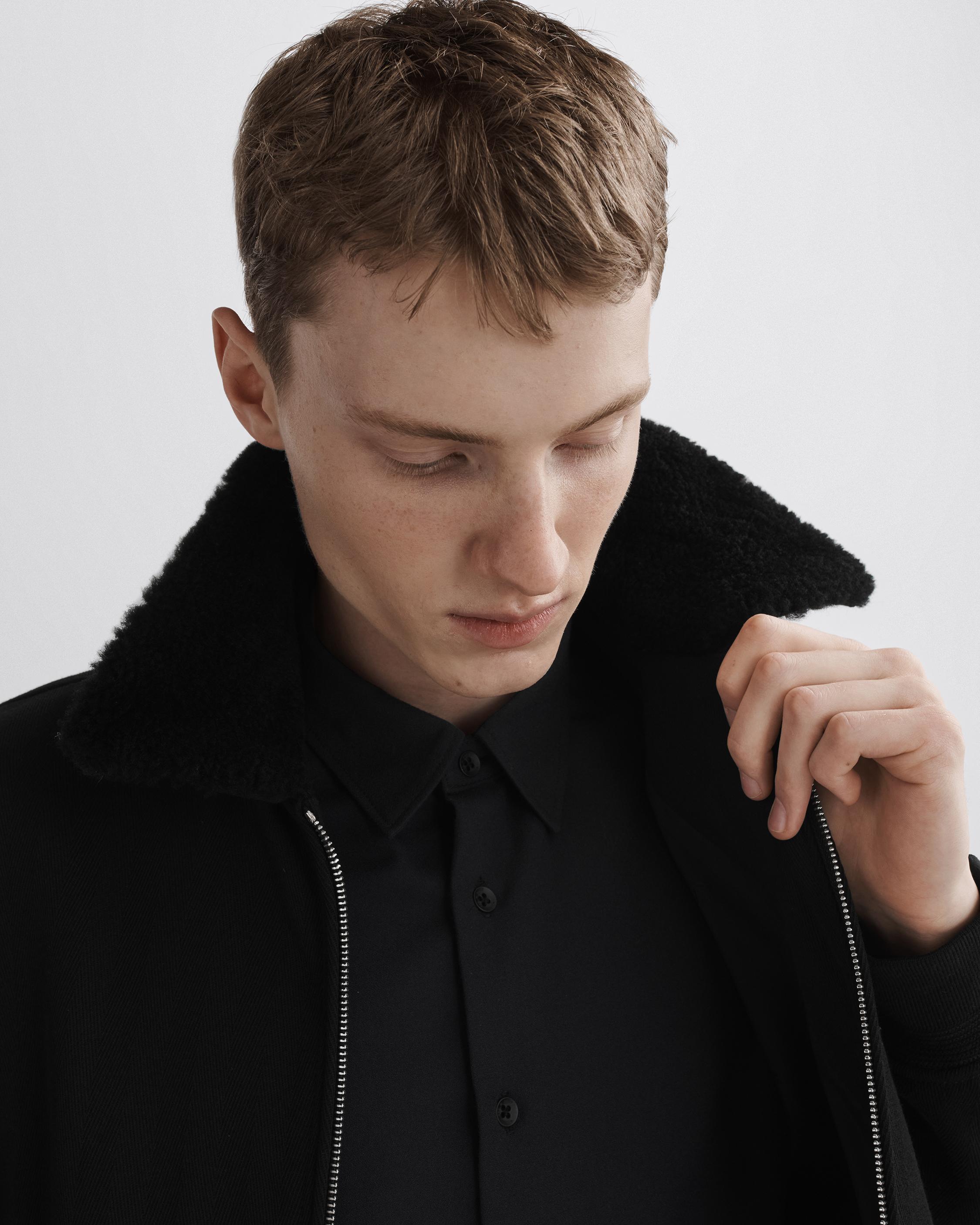 Dorset Wool Blend Flight Jacket - Black | rag & bone