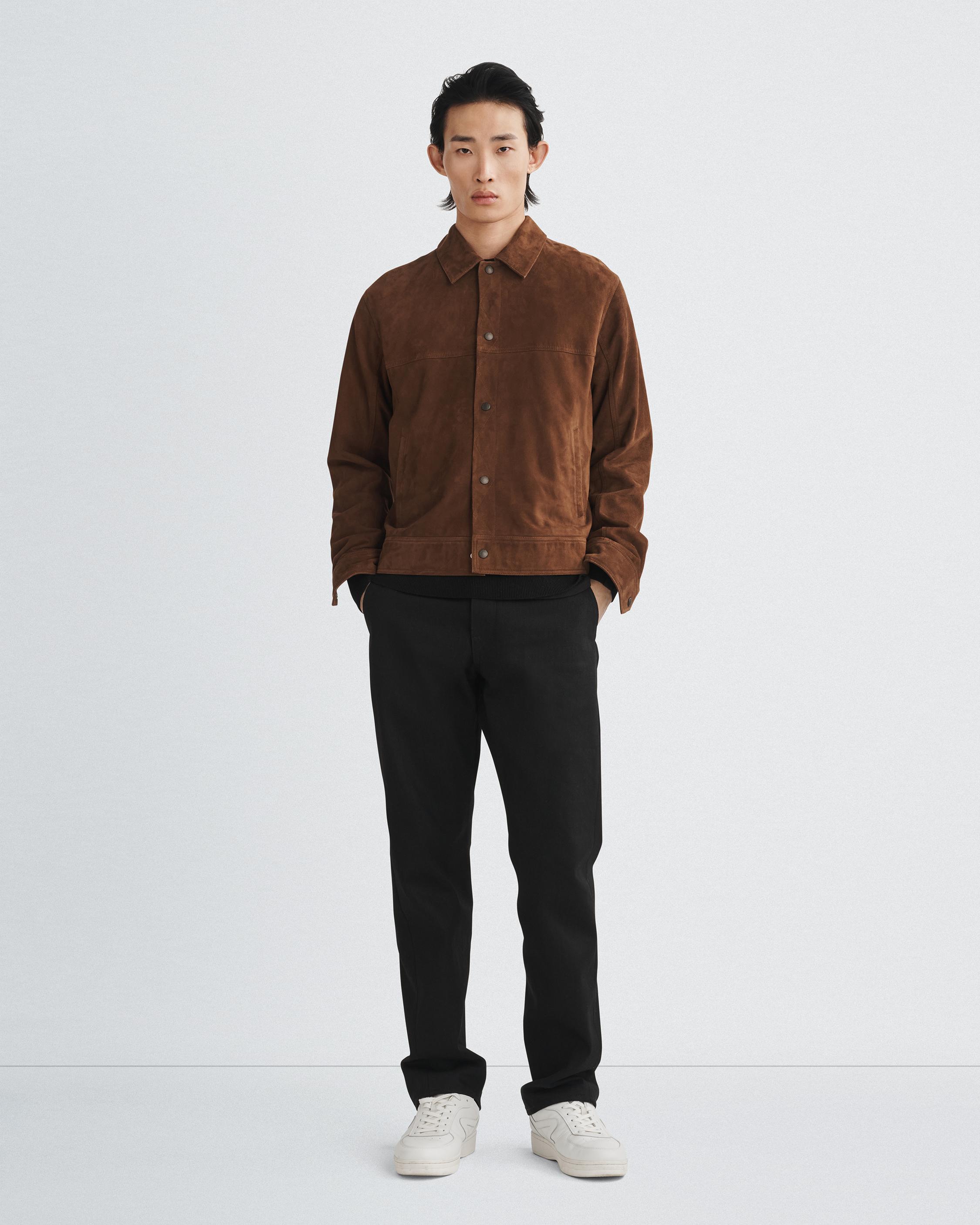 Owen Suede Trucker Jacket - Dk Brown | rag & bone